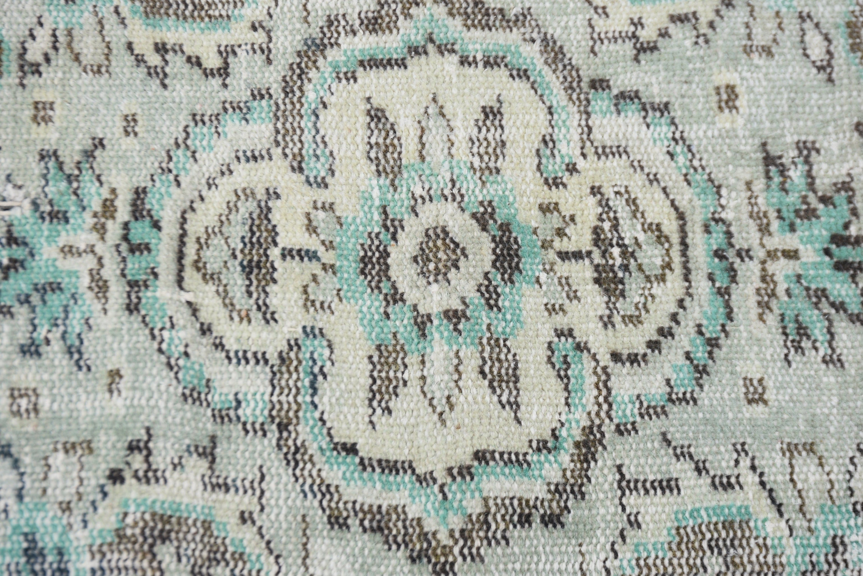 Living Room Rug, Large Boho Rug, 5.4x9.6 ft Large Rug, Oushak Rugs, Turkish Rugs, Antique Rugs, Blue Anatolian Rugs, Vintage Rug, Aztec Rug