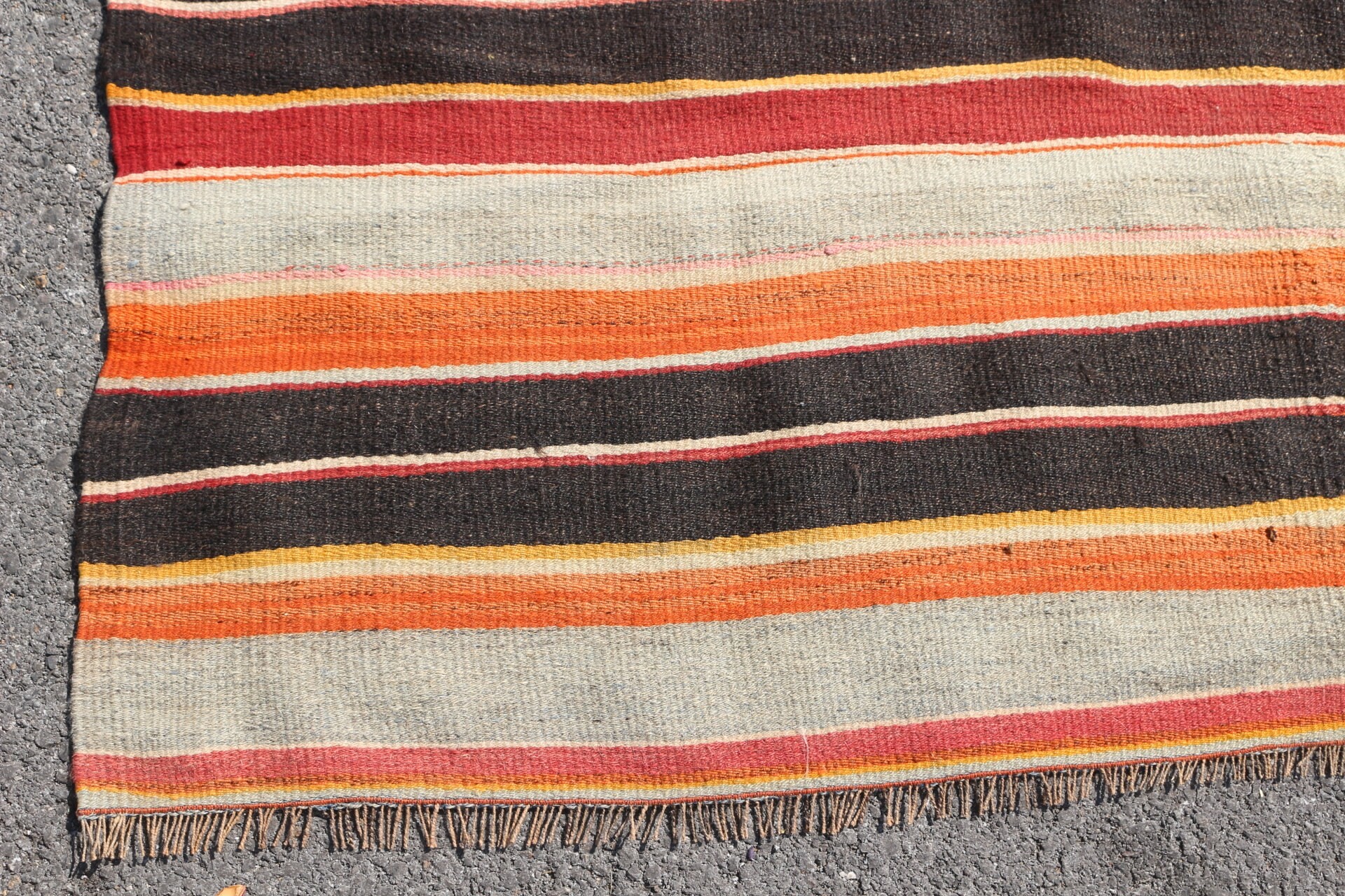 Kilim, Kahverengi Havalı Halılar, Anadolu Halısı, 5.6x8.2 ft Büyük Halı, Türk Halısı, Mutfak Halısı, Salon Halıları, Vintage Halılar, Sanat Halısı, Oturma Odası Halısı