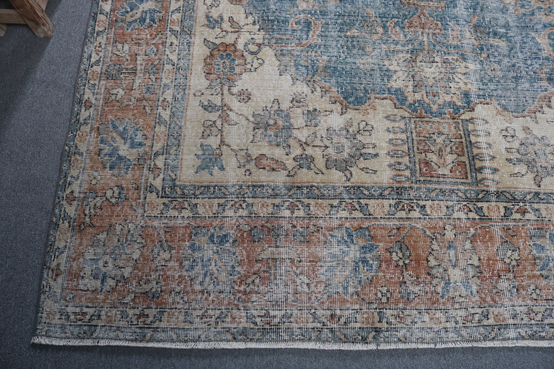 Living Room Rug, Vintage Rug, Turkish Rugs, Dorm Rug, Rugs for Saloon, Floor Rugs, Oriental Rug, 6.9x10.6 ft Oversize Rug, Dining Room Rug