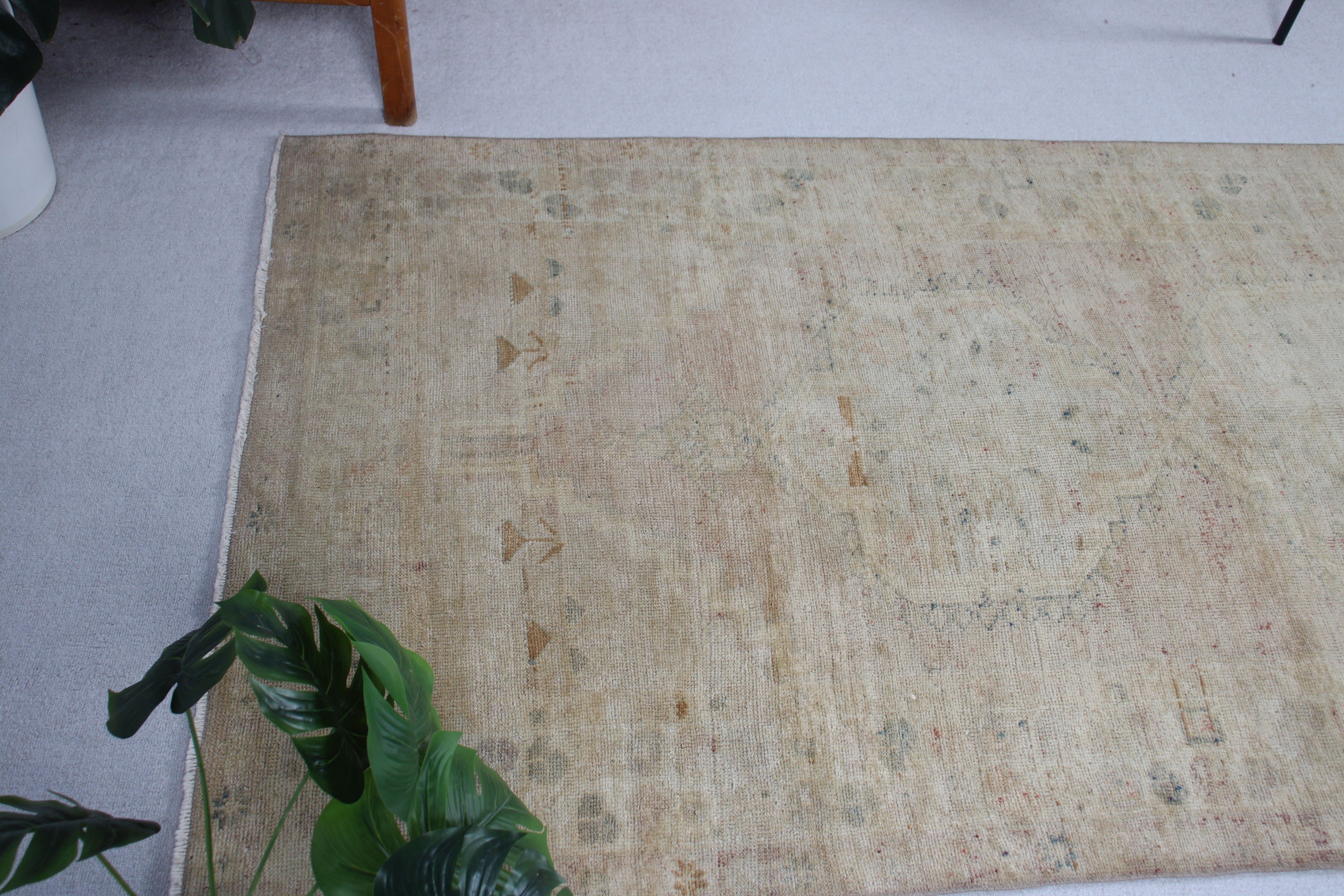 Rugs for Indoor, Vintage Rugs, 4x7.7 ft Area Rugs, Antique Rug, Brown Luxury Rug, Nursery Rug, Floor Rugs, Neutral Rug, Turkish Rugs