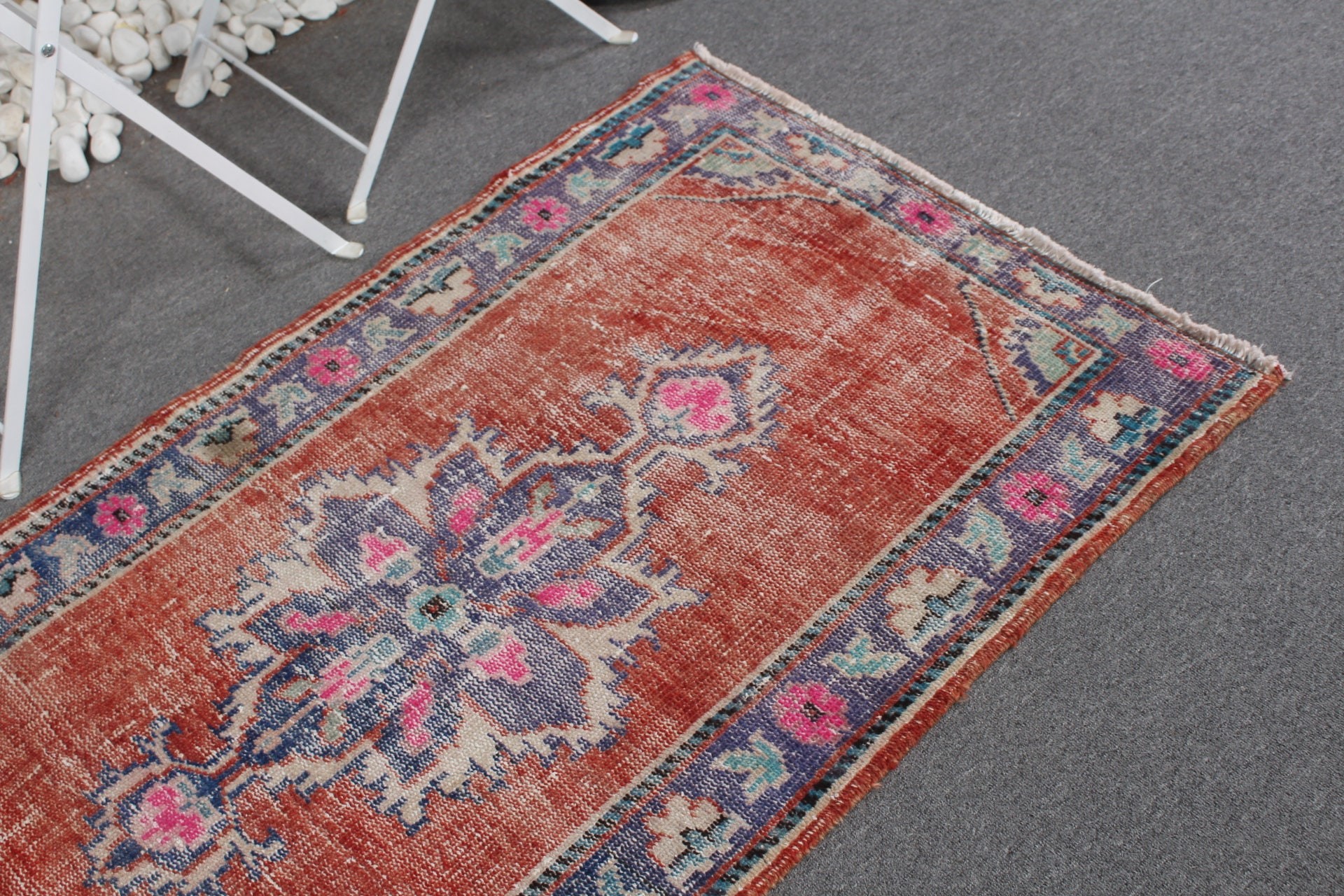 Bedroom Rug, Cool Rug, Red Moroccan Rug, Bathroom Rugs, Turkish Rug, Rugs for Bath, Kitchen Rugs, Vintage Rugs, 2.7x4.3 ft Small Rug