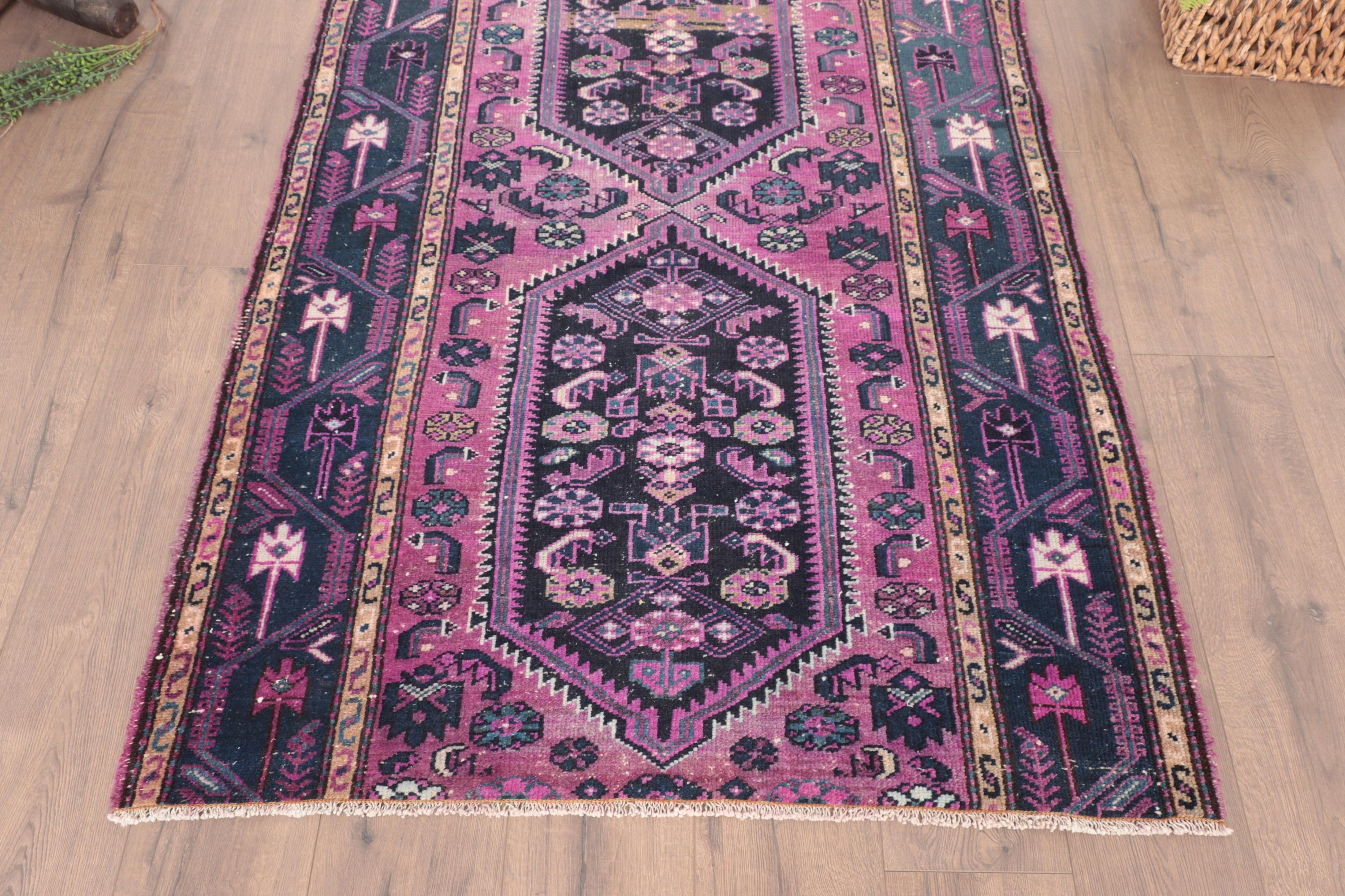 Anatolian Rugs, Purple Oriental Rugs, Kitchen Rugs, Modern Rug, Luxury Rug, Vintage Rugs, 3.8x5.2 ft Accent Rug, Turkish Rugs, Nursery Rugs