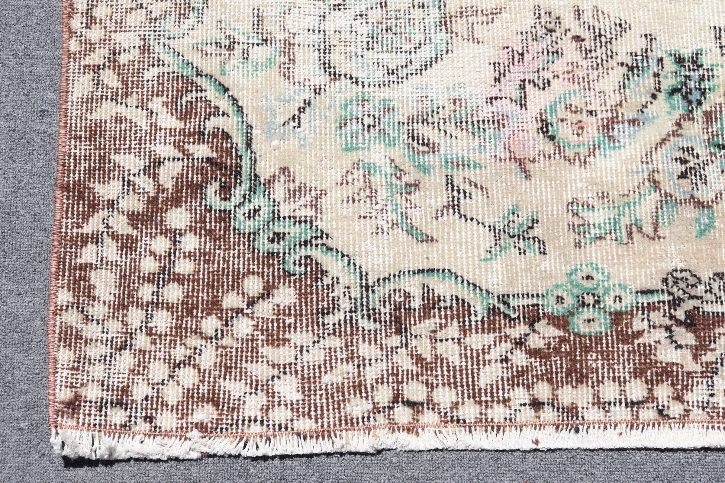 Oriental Rug, Rugs for Nursery, Turkish Rugs, Bedroom Rug, Beige Oriental Rug, Floor Rugs, Antique Rugs, Vintage Rug, 3.9x6.9 ft Area Rug