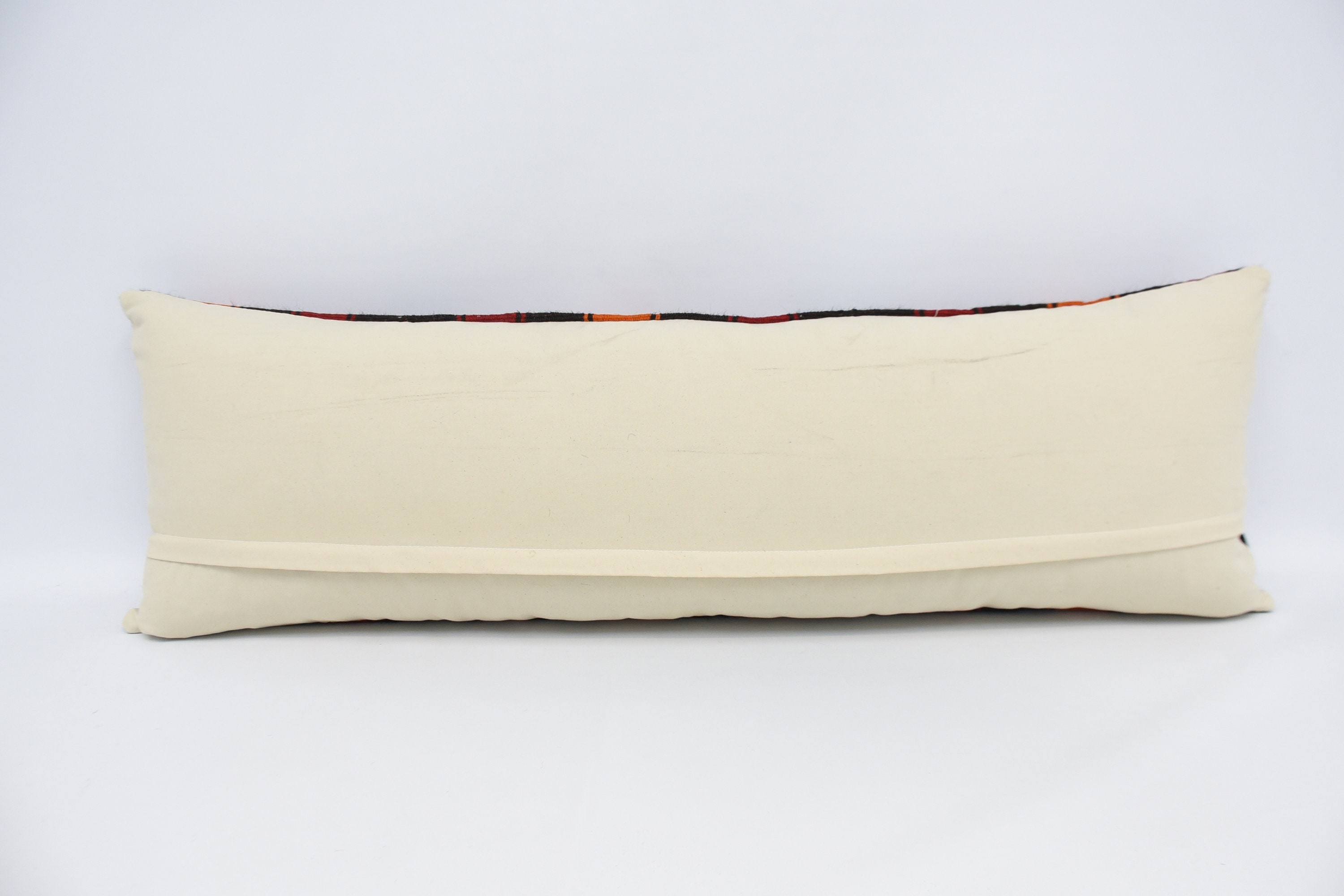 16"x48" Red Pillow, Kilim Pillow, Cozy Throw Pillow Case, Handmade Throw Pillow Cover, Pillow for Couch, Interior Designer Pillow