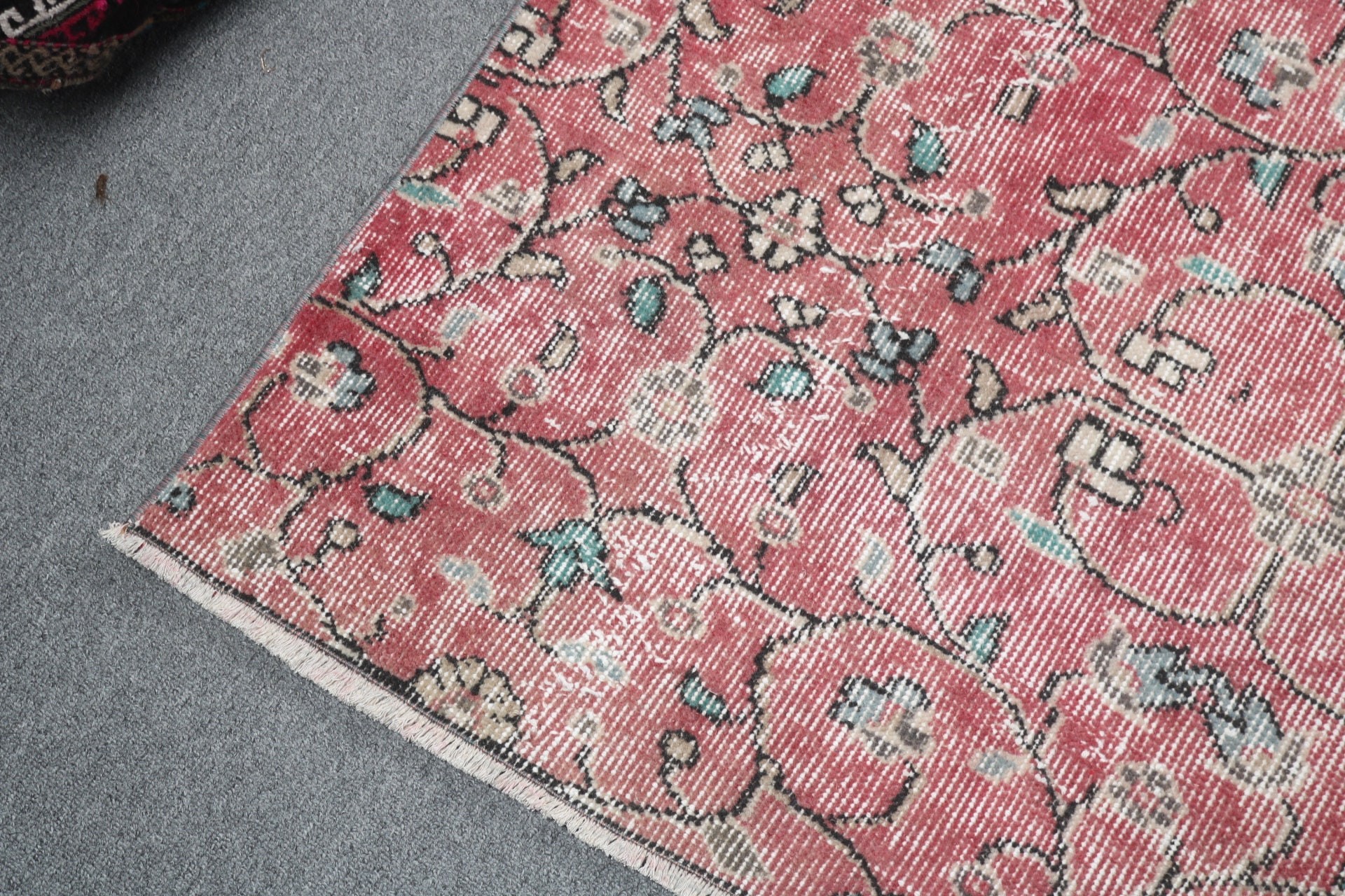 3.1x7.5 ft Accent Rug, Vintage Rugs, Red Kitchen Rugs, Turkish Rug, Decorative Rug, Boho Rugs, Nursery Rugs, Boho Accent Rugs