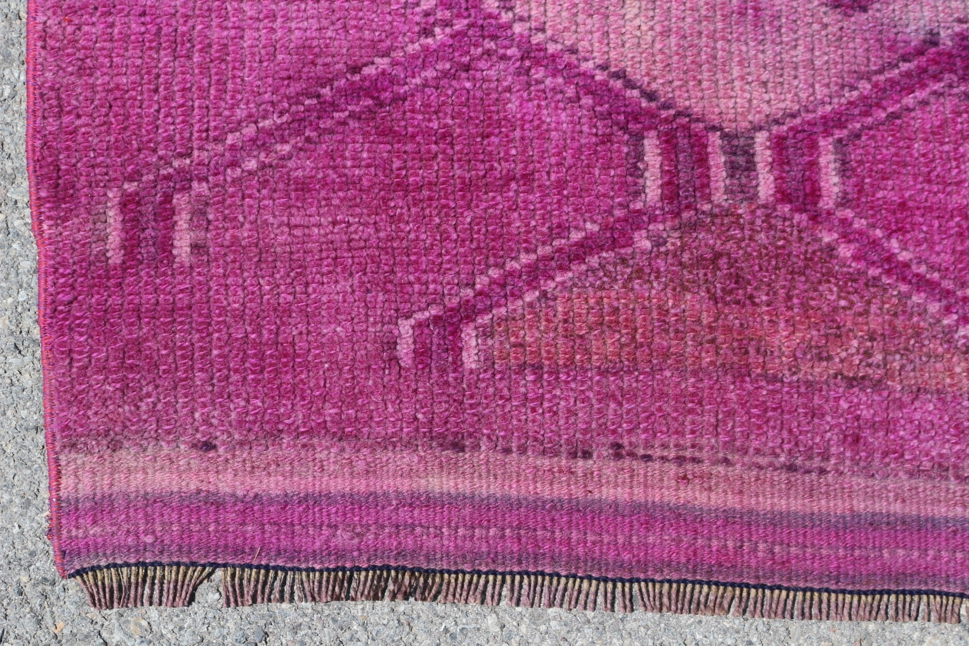 Vintage Rug, Rugs for Runner, Stair Rug, Turkish Rugs, Oriental Rug, Pink Kitchen Rug, 2.9x11.7 ft Runner Rug, Home Decor Rugs, Muted Rugs