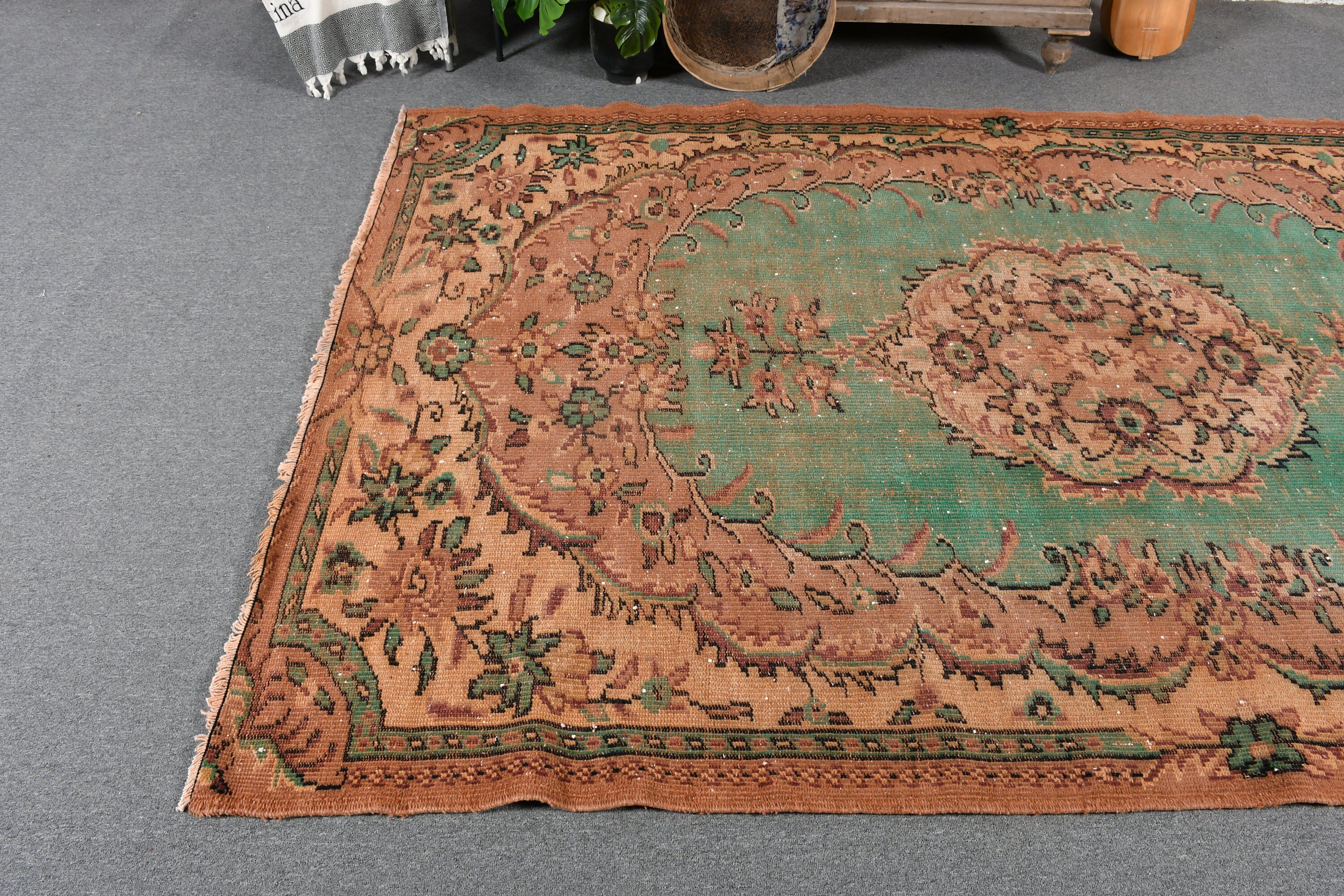 5.7x9 ft Büyük Halılar, Yeşil Soğuk Halı, Ev Dekorasyonu Halısı, Boho Halısı, Türk Halıları, Yatak Odası Halıları, Yemek Odası Halıları, Salon Halısı, Vintage Halı