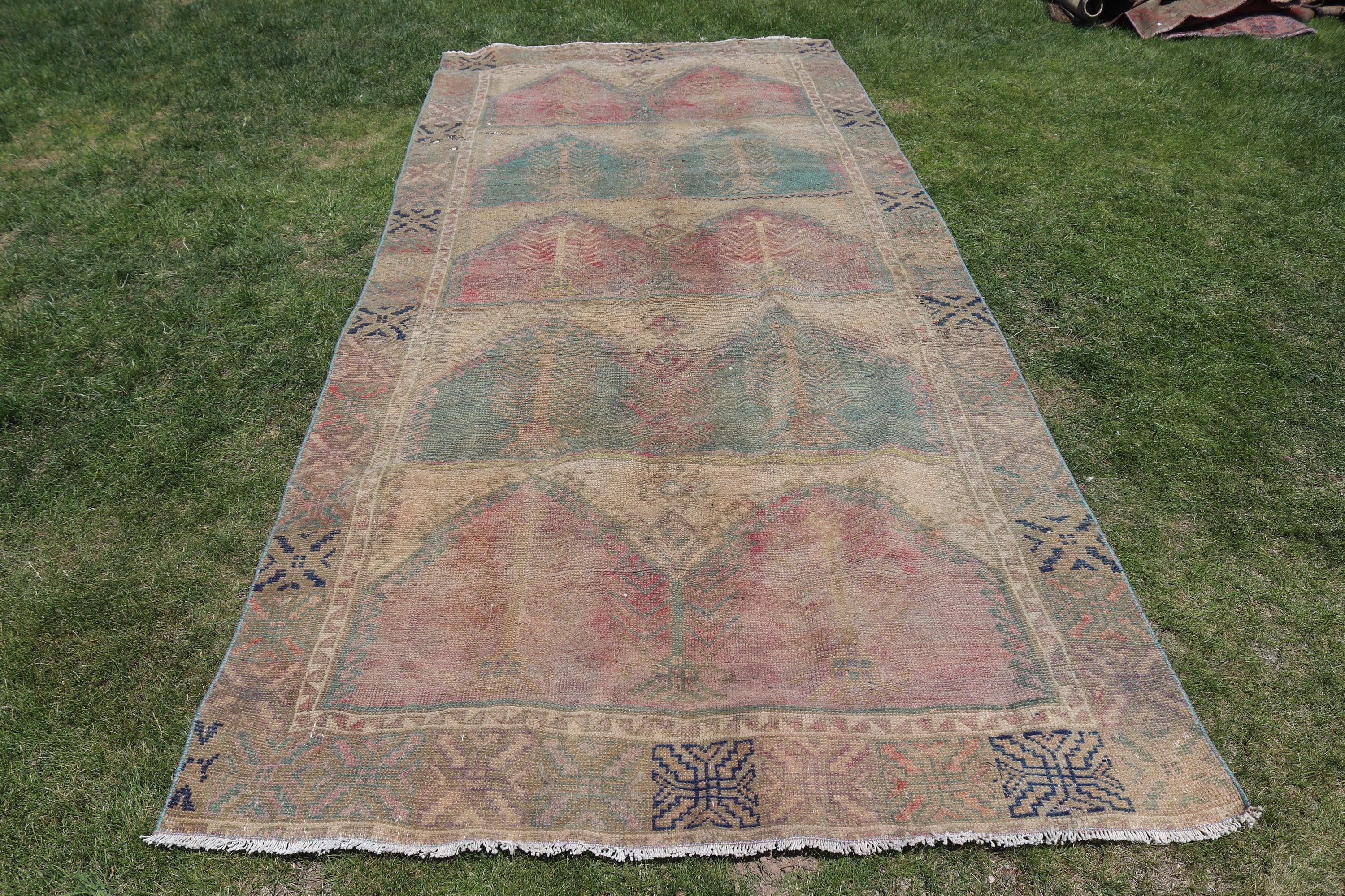 5x11,5 ft Büyük Halı, Pembe Geometrik Halı, Vintage Halı, Havalı Halılar, Estetik Halı, Türk Halısı, Yemek Odası Halıları, Antika Halı, Büyük Boho Halıları