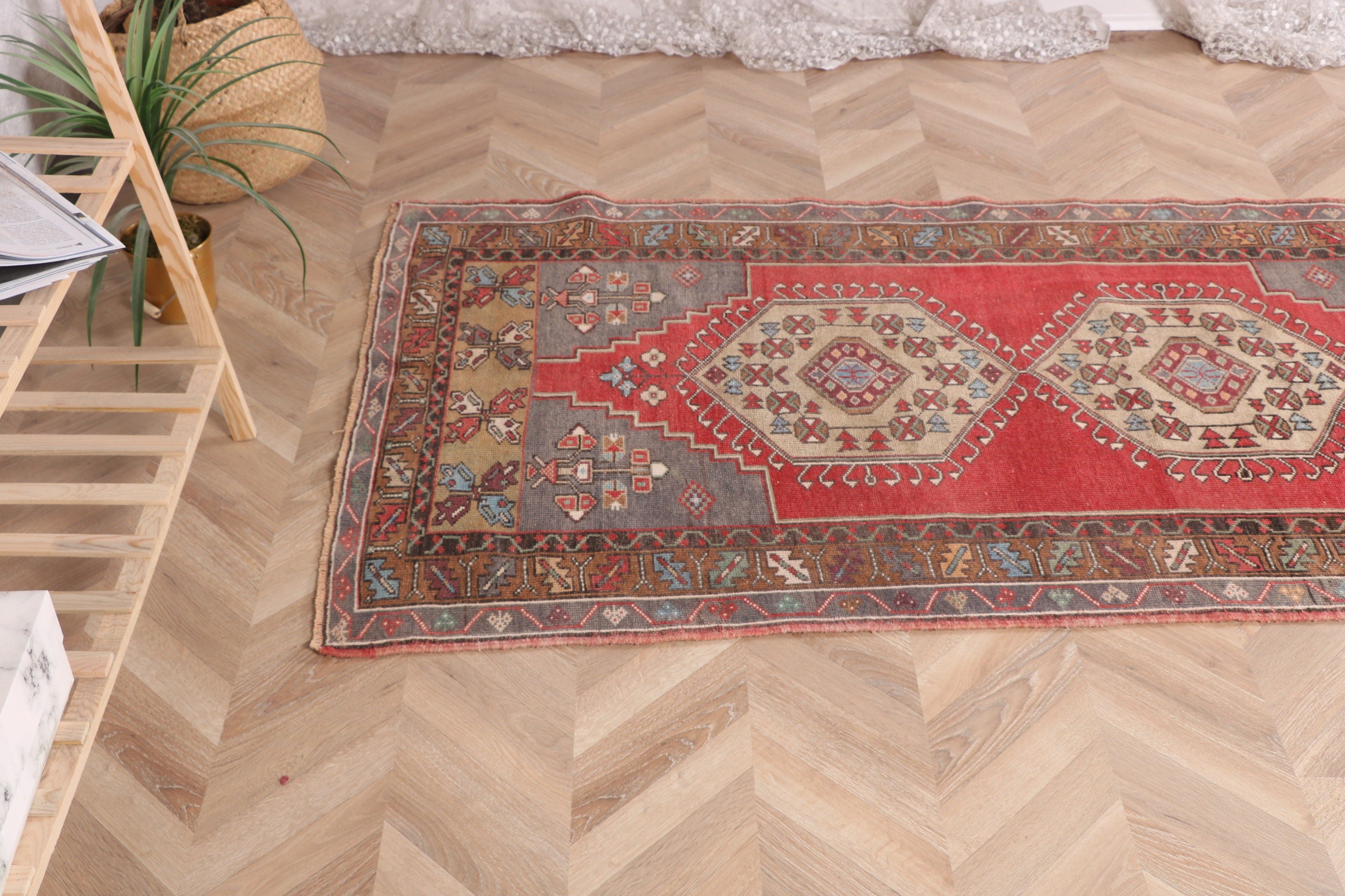 Dekoratif Halılar, Yün Halı, Kırmızı Ev Dekor Halısı, 3,3x6,2 ft Vurgulu Halılar, Geometrik Halılar, Türk Halısı, Çocuk Halısı, Vintage Halı, Sanatsal Halı