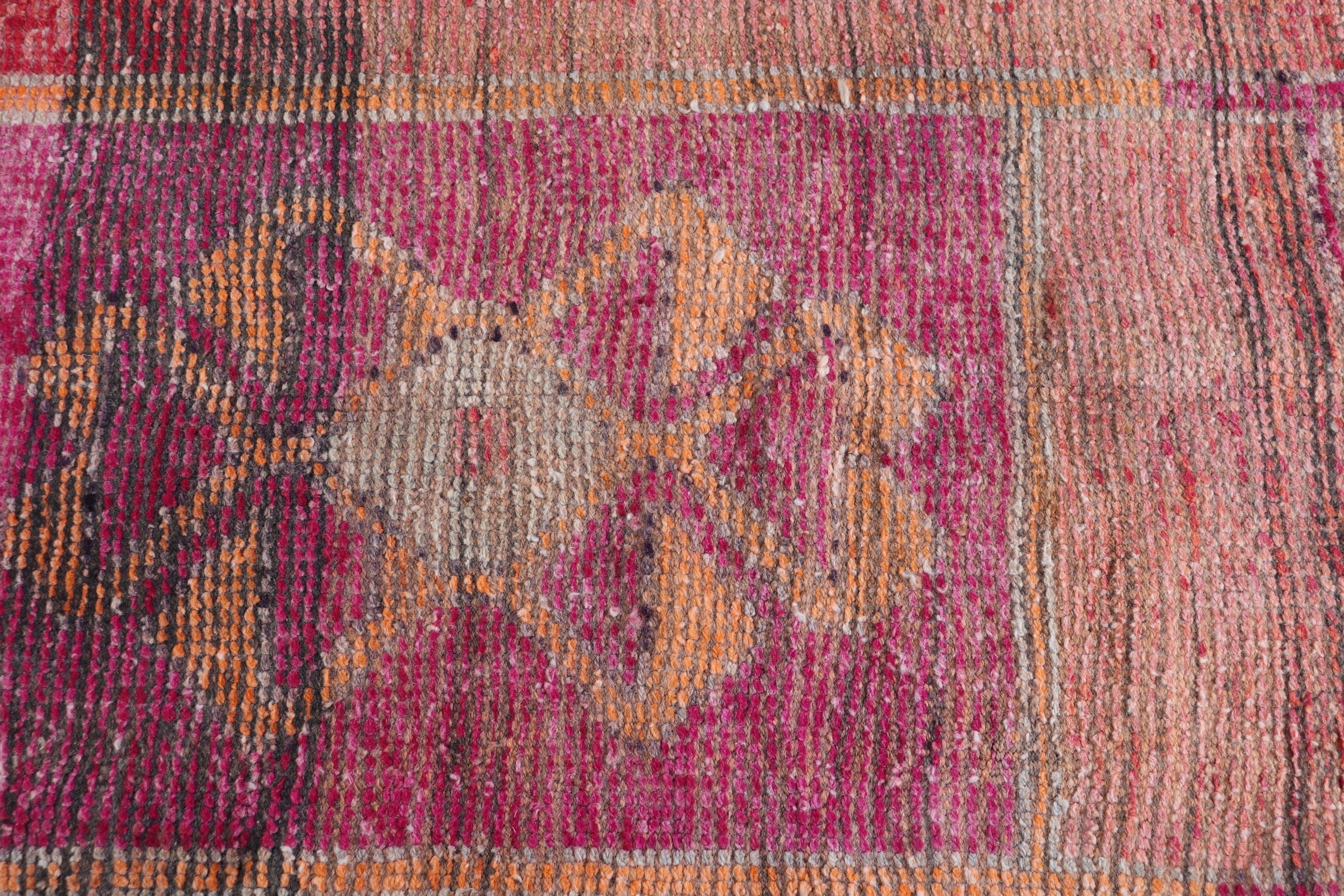 Oushak Rugs, Turkish Rugs, Orange Moroccan Rugs, Oriental Rugs, Vintage Rug, 2.8x8.6 ft Runner Rugs, Flatweave Rug, Stair Rug, Hallway Rugs