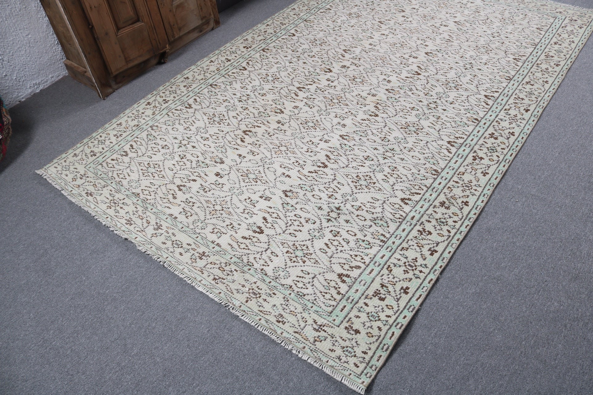 Yemek Odası Halıları, Türk Halısı, Yer Halıları, 5,3x8,3 ft Büyük Halı, Bej Mutfak Halıları, Vintage Halılar, Oturma Odası Halıları, Boho Halısı, Modern Halılar