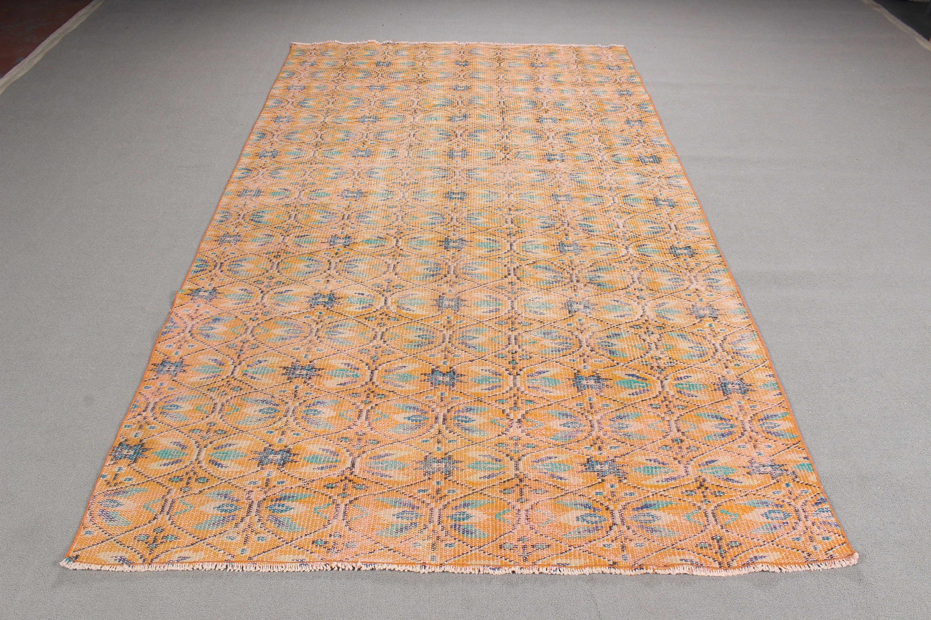 4.8x8.5 ft Large Rugs, Turkish Rugs, Cool Rugs, Bedroom Rug, Flatweave Rugs, Floor Rug, Orange Neutral Rugs, Vintage Rug, Large Vintage Rug