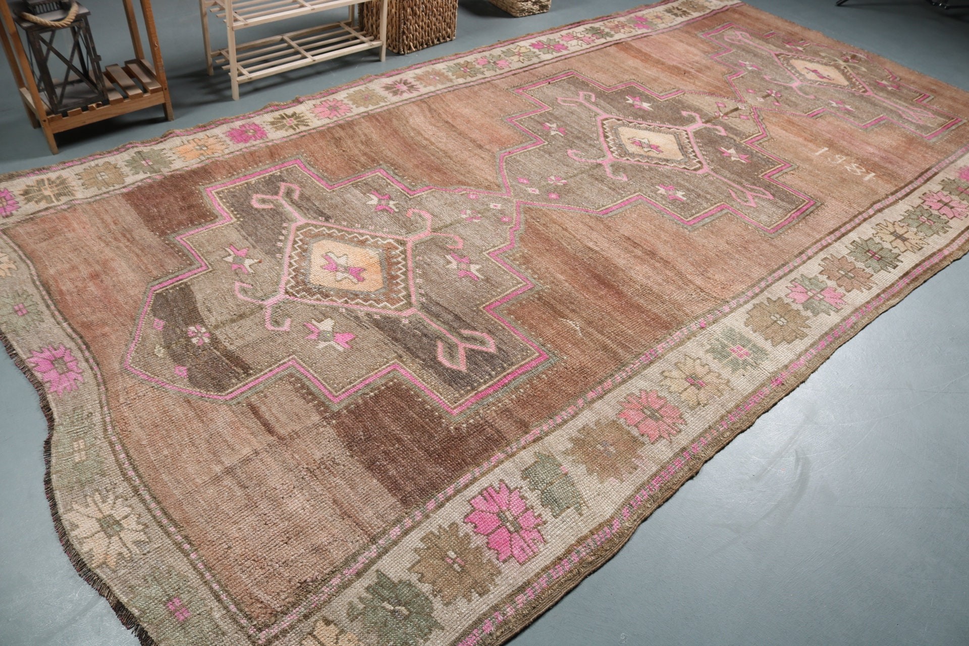 Living Room Rugs, Home Decor Rug, 6.7x12.2 ft Oversize Rug, Turkish Rugs, Dining Room Rug, Vintage Decor Rug, Vintage Rugs, Moroccan Rugs