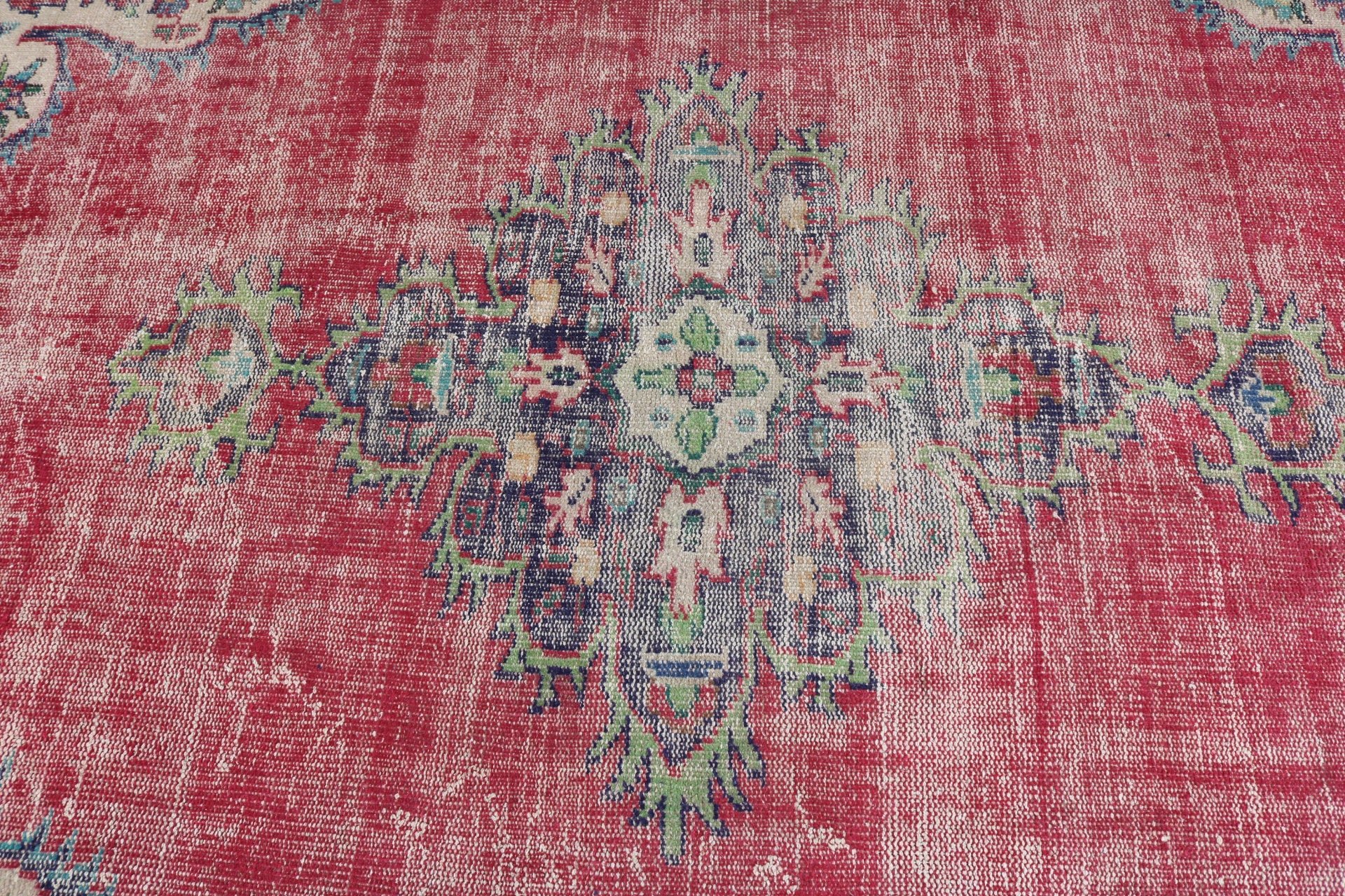 Vintage Rugs, Bedroom Rugs, Turkish Rugs, 4.7x8.2 ft Area Rug, Antique Rug, Boho Area Rug, Pink Geometric Rug, Bohemian Rug, Handwoven Rugs