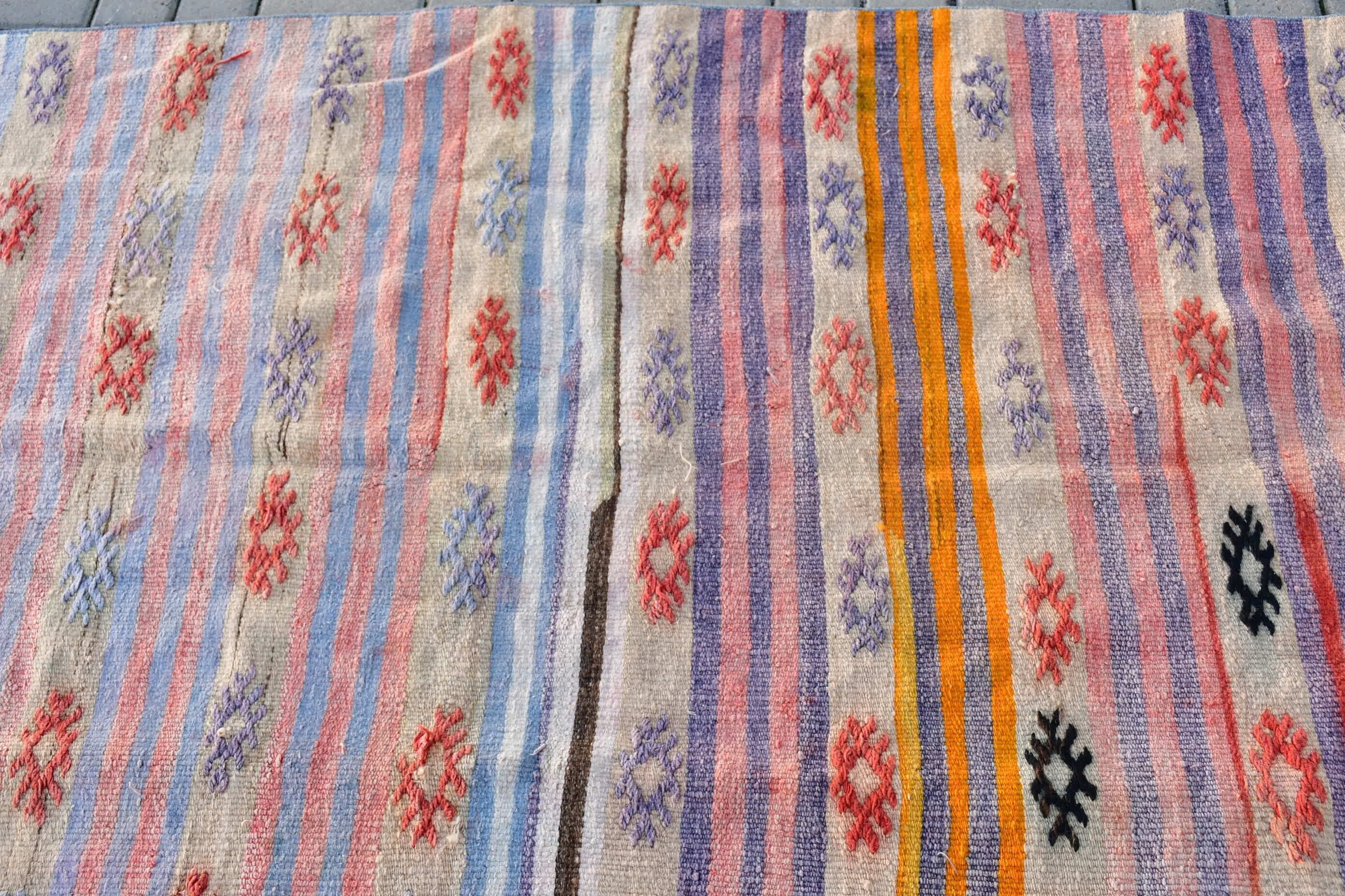 Havalı Halı, Kilim, Türk Halıları, Bej Mutfak Halısı, Vintage Halı, Merdiven Halıları, Koridor Halıları, Anadolu Halısı, 3,9x11,8 ft Yolluk Halısı