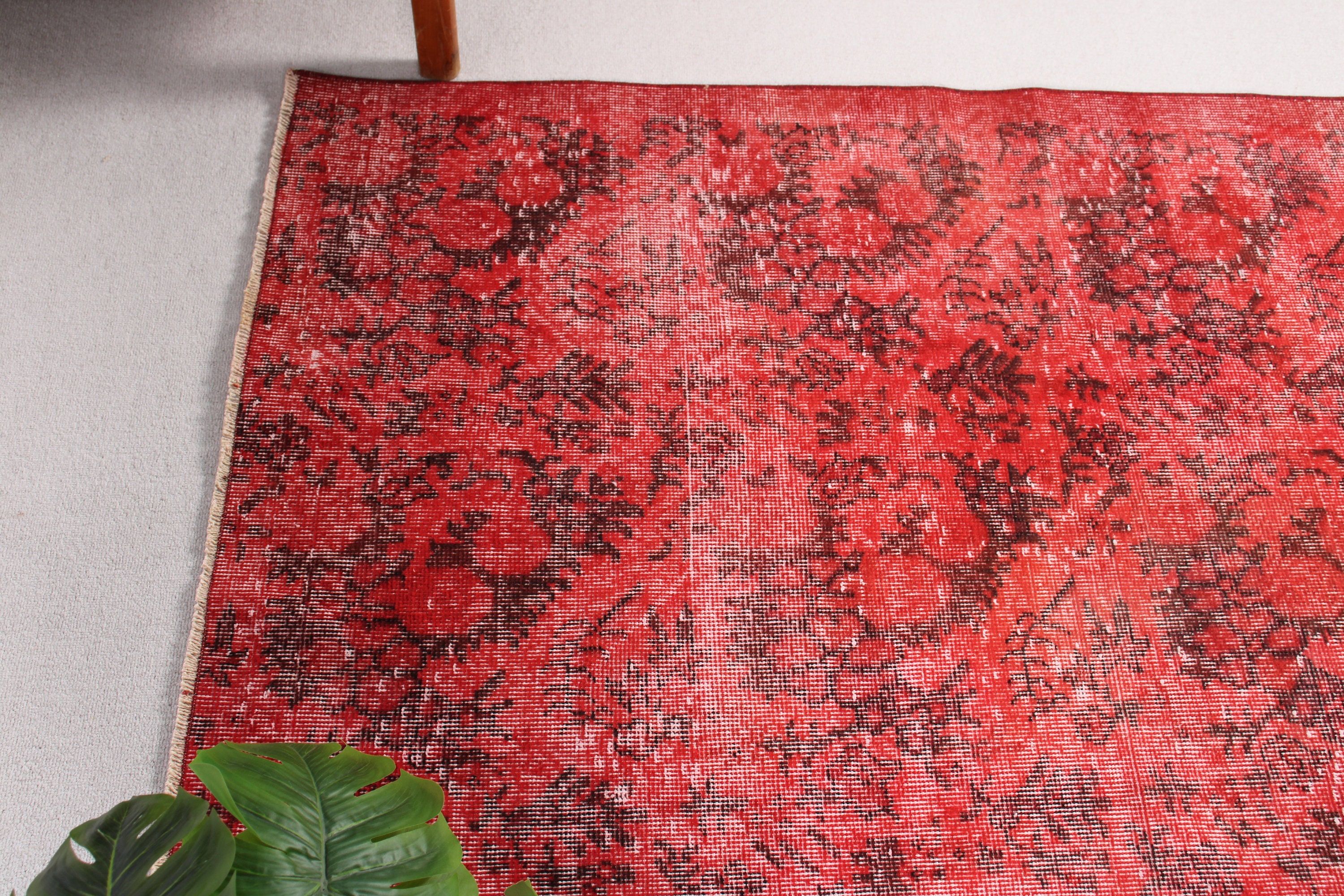 Vintage Rug, Nursery Rugs, Red Antique Rugs, Neutral Rug, Rugs for Kitchen, Bedroom Rugs, Turkish Rug, 3.3x5.4 ft Accent Rug, Oriental Rug