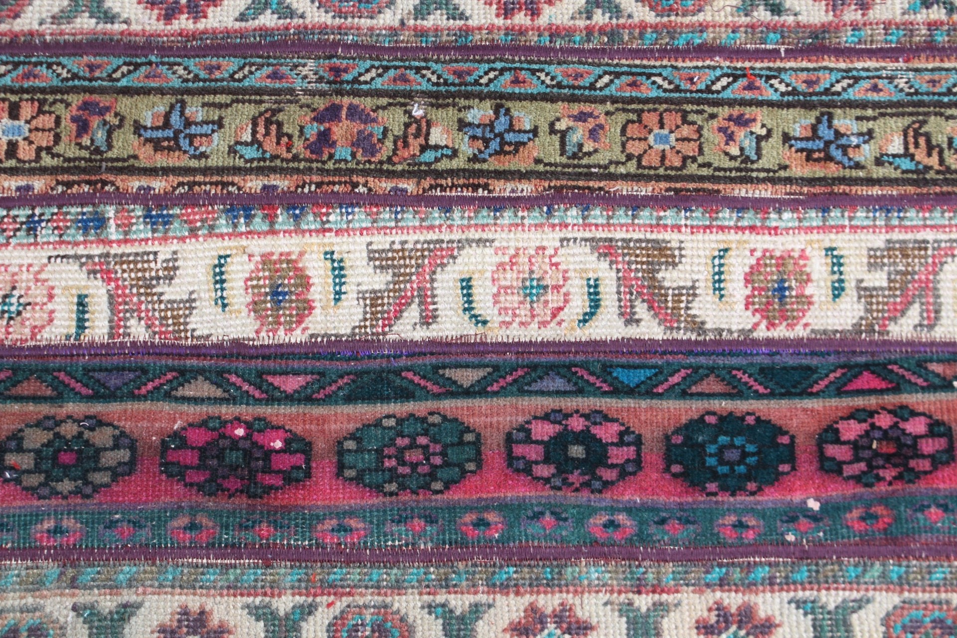 Yeşil Anadolu Halıları, 1.6x3.5 ft Küçük Halılar, Yün Halılar, Yatak Odası Halısı, Havalı Halı, Banyo Halısı, Araba Paspas Halıları, Türk Halısı, Vintage Halı