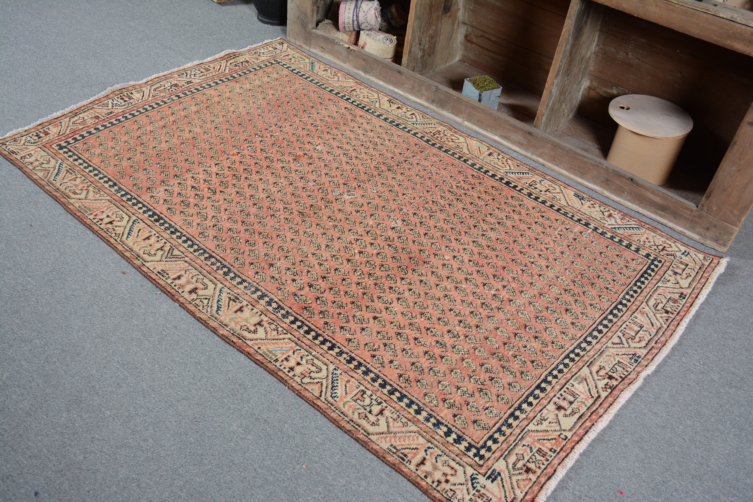 Oturma Odası Halısı, Antika Halı, Yer Halıları, Türk Halısı, Nötr Türk Halısı, Oushak Halısı, Çocuk Halısı, Vintage Halı, 3,9x6,2 ft Alan Halıları
