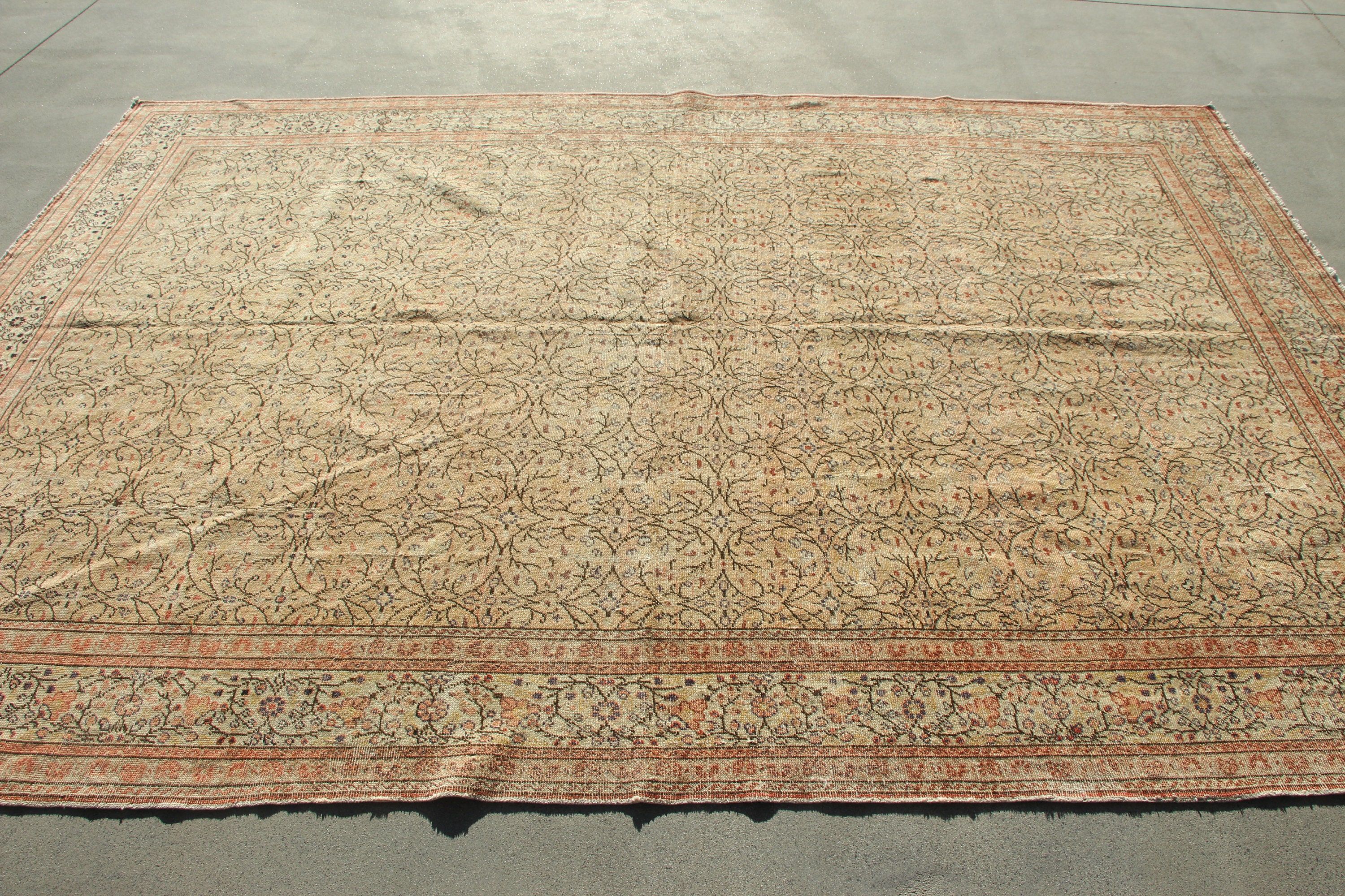 Türk Halısı, Fas Halısı, Yemek Odası Halıları, 6,4x9,4 ft Büyük Halı, Yatak Odası Halıları, Bej Havalı Halılar, Vintage Halılar, Anadolu Halıları, Etnik Halılar