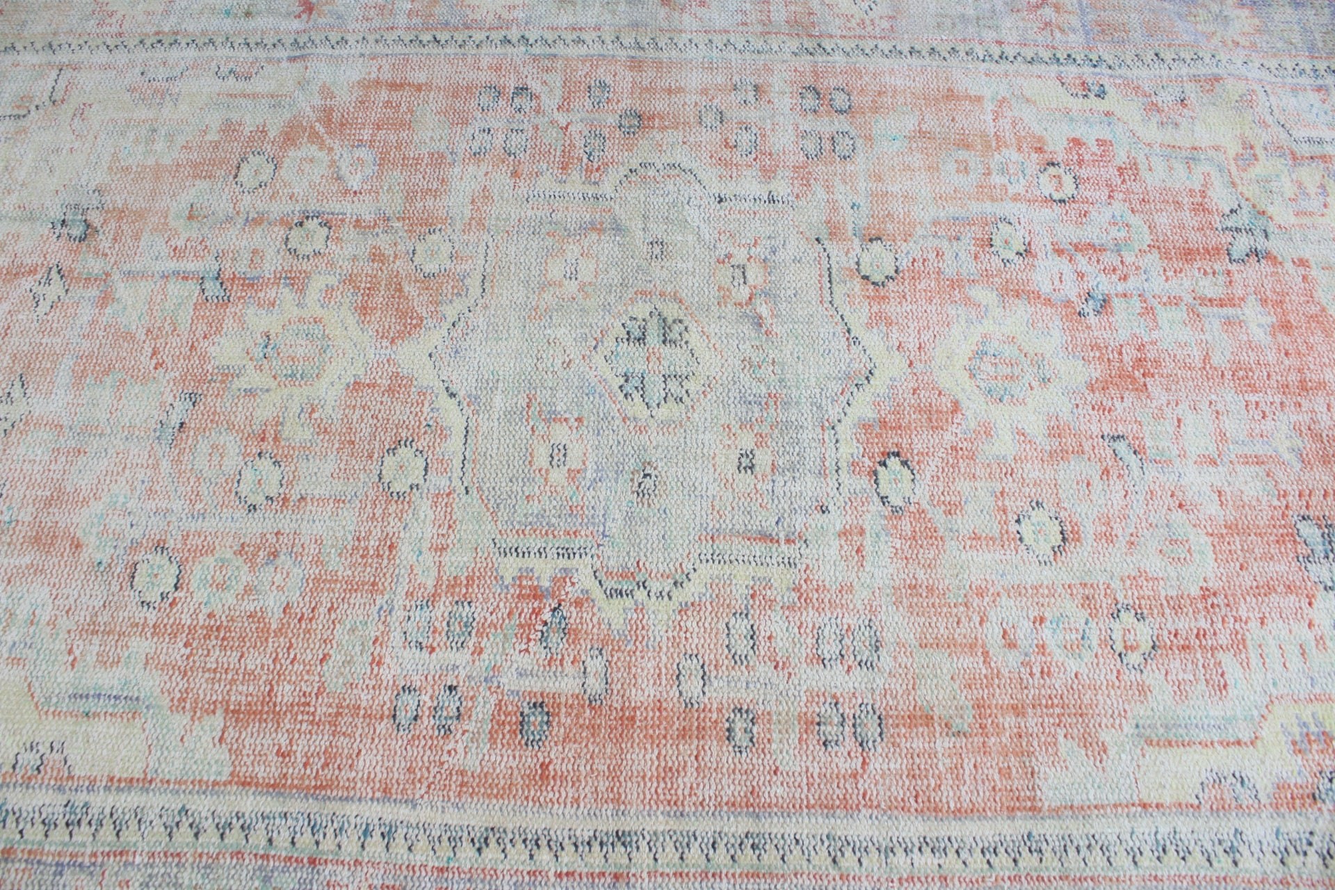 Türk Halıları, Yatak Odası Halısı, Ev Dekorasyonu Halısı, Vintage Halılar, Türkiye Halıları, Yemek Odası Halısı, Anadolu Halısı, Kırmızı 4.7x7.6 ft Alan Halısı