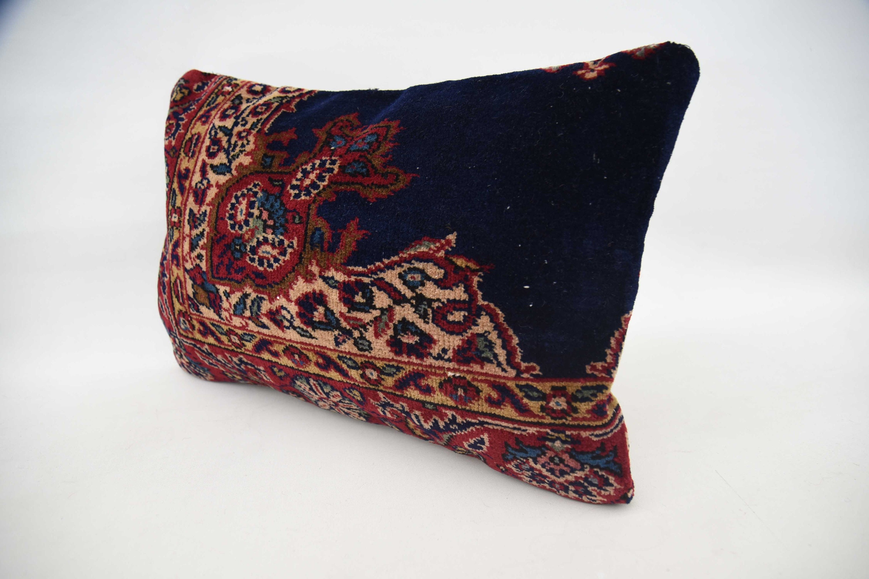 Pet Cushion Cover, Boho Pillow, Turkish Kilim Pillow, 16"x24" Brown Cushion, One Of A Kind Cushion, Authentic Pillow Sham, Antique Pillows