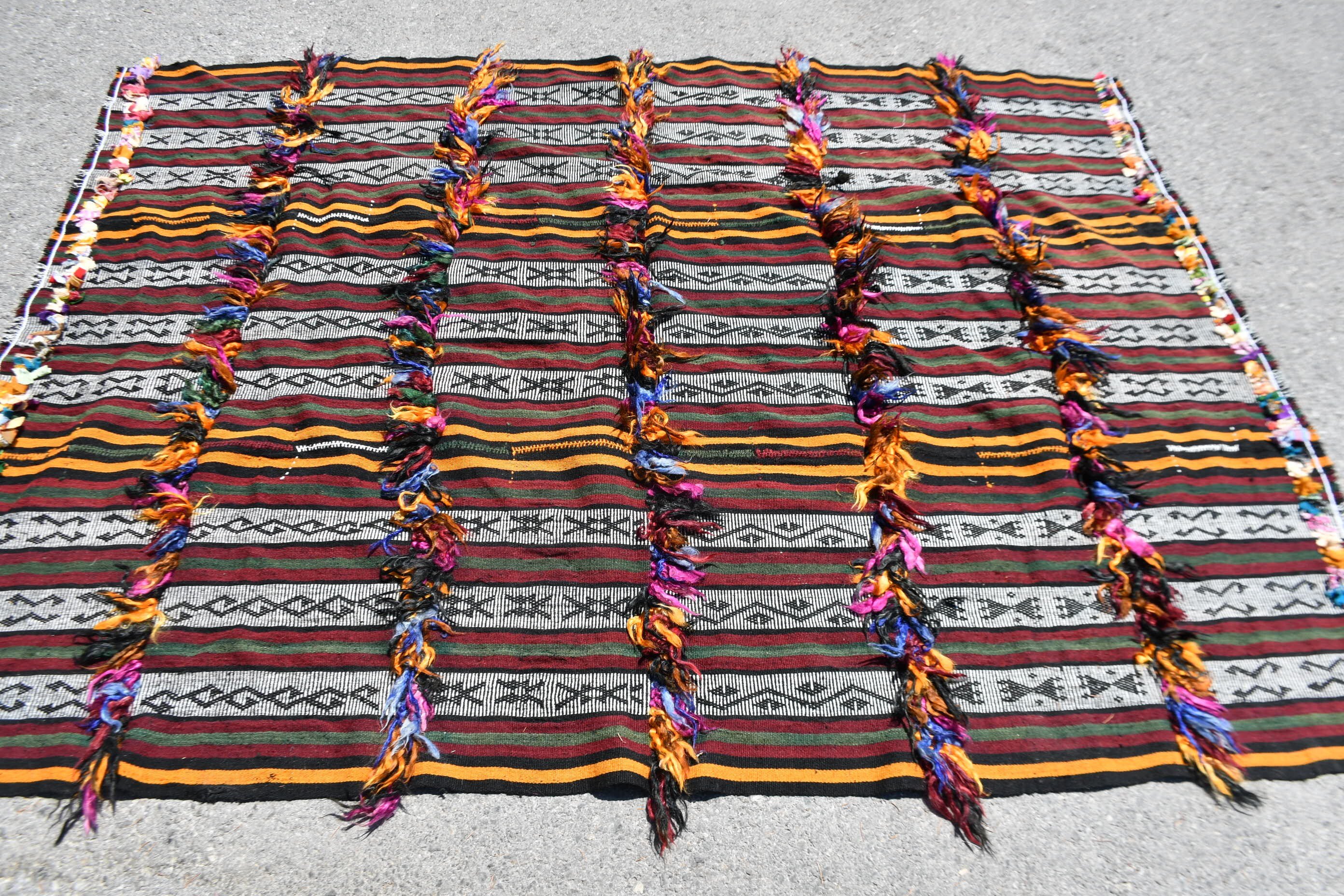 Kitchen Rugs, Ethnic Rugs, Floor Rug, Vintage Rugs, Bohemian Rug, Turkish Rugs, Kilim, Rugs for Bedroom, 5.3x6.7 ft Area Rug, Indoor Rugs