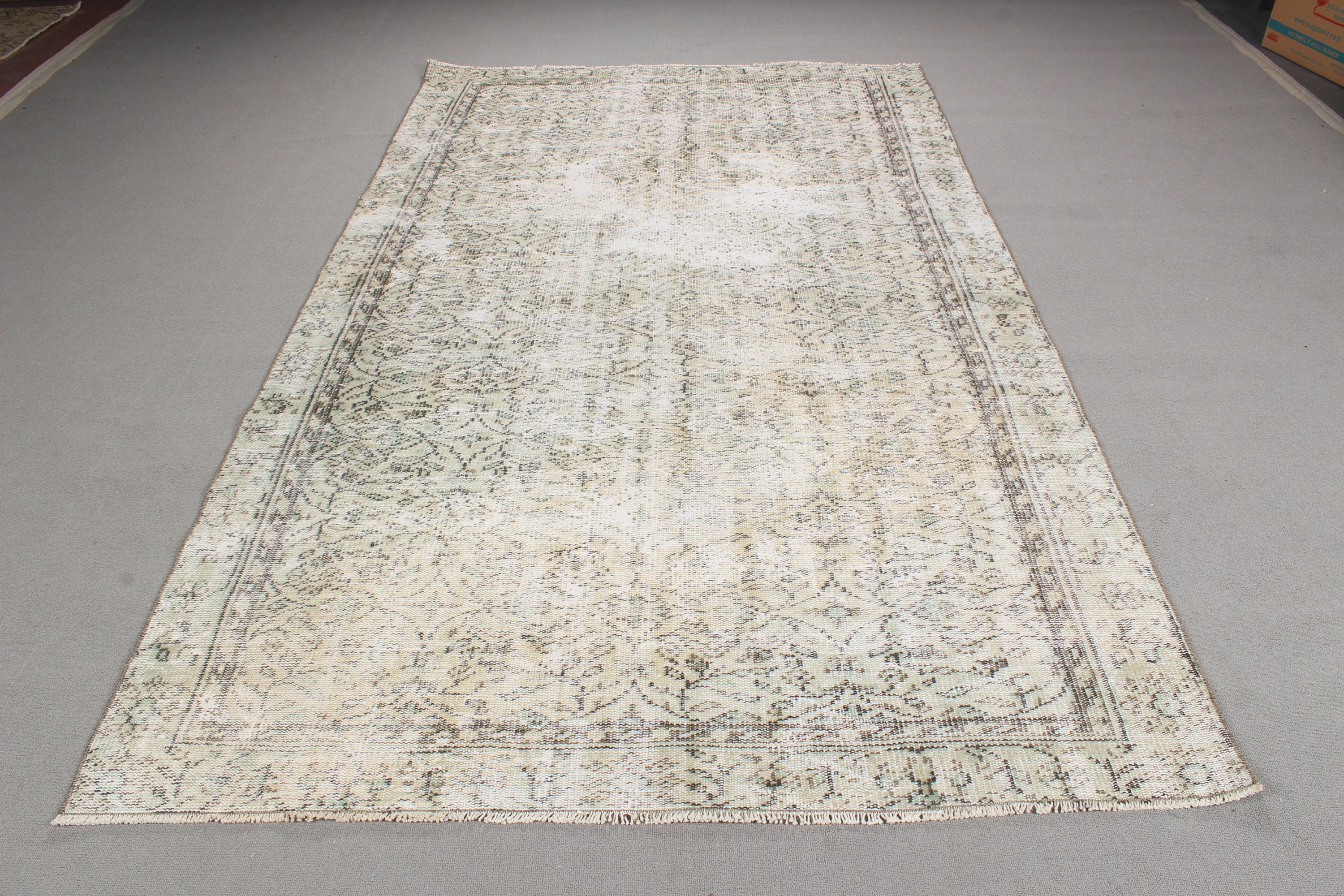 Beige Flatweave Rugs, Oushak Rugs, Anatolian Rugs, Salon Rugs, Turkish Rugs, Boho Rugs, Vintage Rug, Large Oushak Rug, 5.2x8.8 ft Large Rug