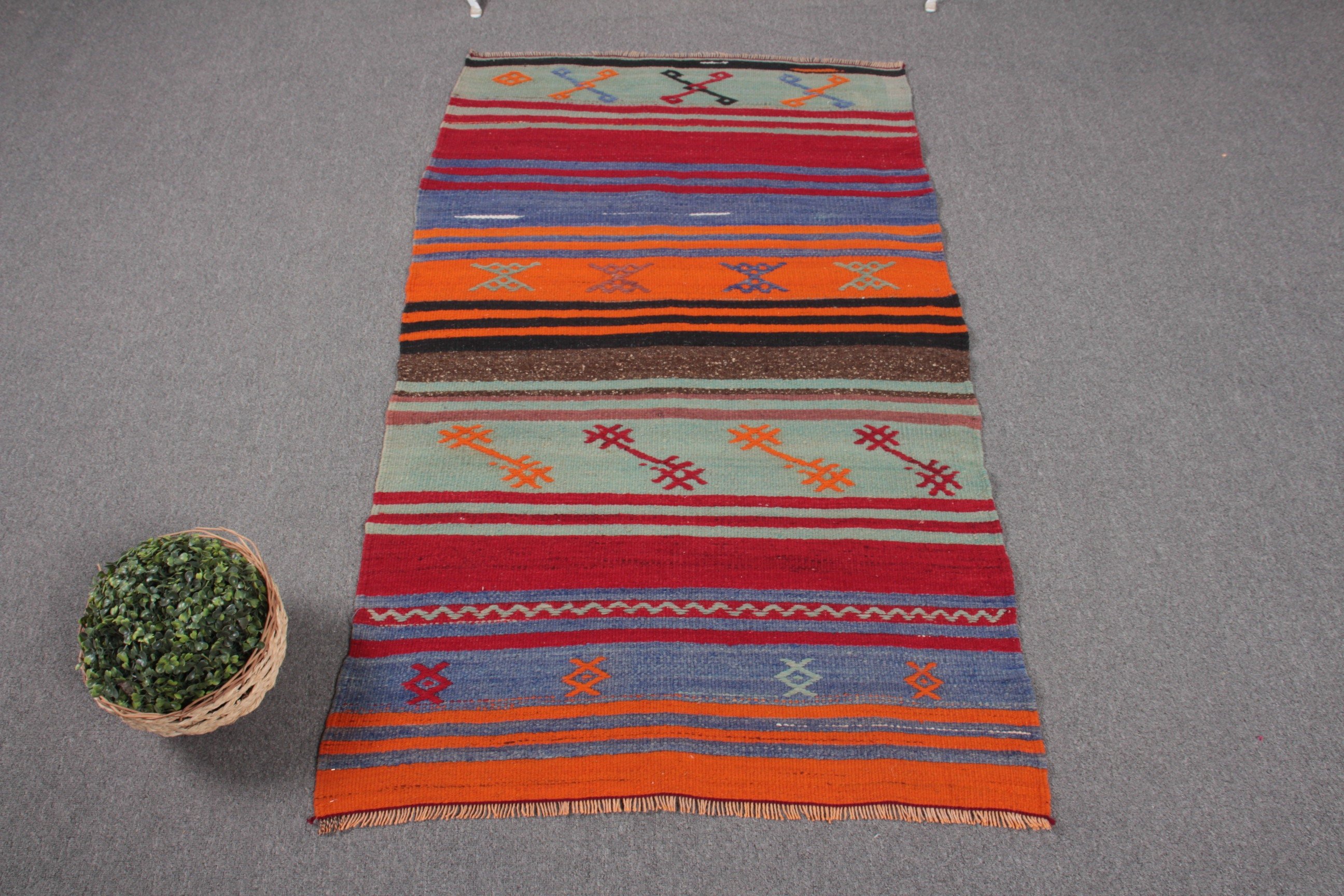 Giriş Halıları, Kilim, Sanat Halısı, Yatak Odası Halıları, Yün Halı, Vintage Halı, 2,6x4,5 ft Küçük Halılar, Türk Halısı, Gökkuşağı Anadolu Halıları, Fas Halısı