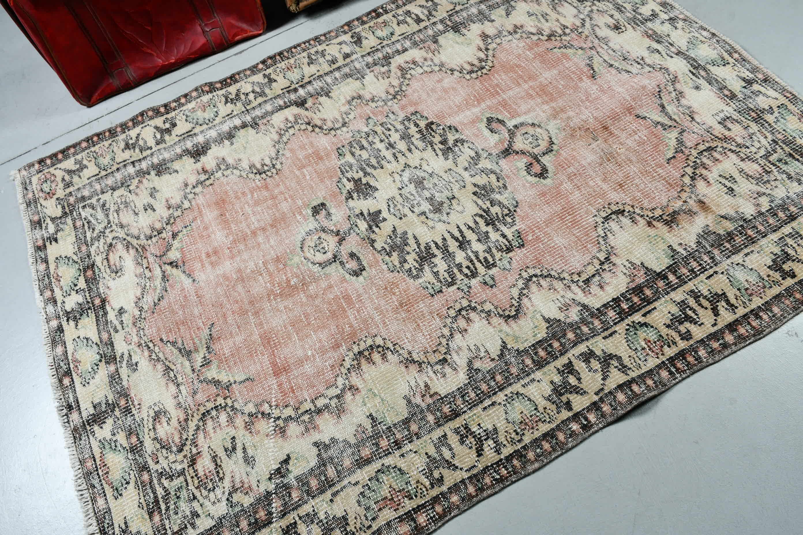 Nursery Rug, 4.8x6.3 ft Area Rug, Rugs for Dining Room, Turkish Rug, Pink Floor Rug, Vintage Rug, Wool Rugs, Home Decor Rugs, Indoor Rug