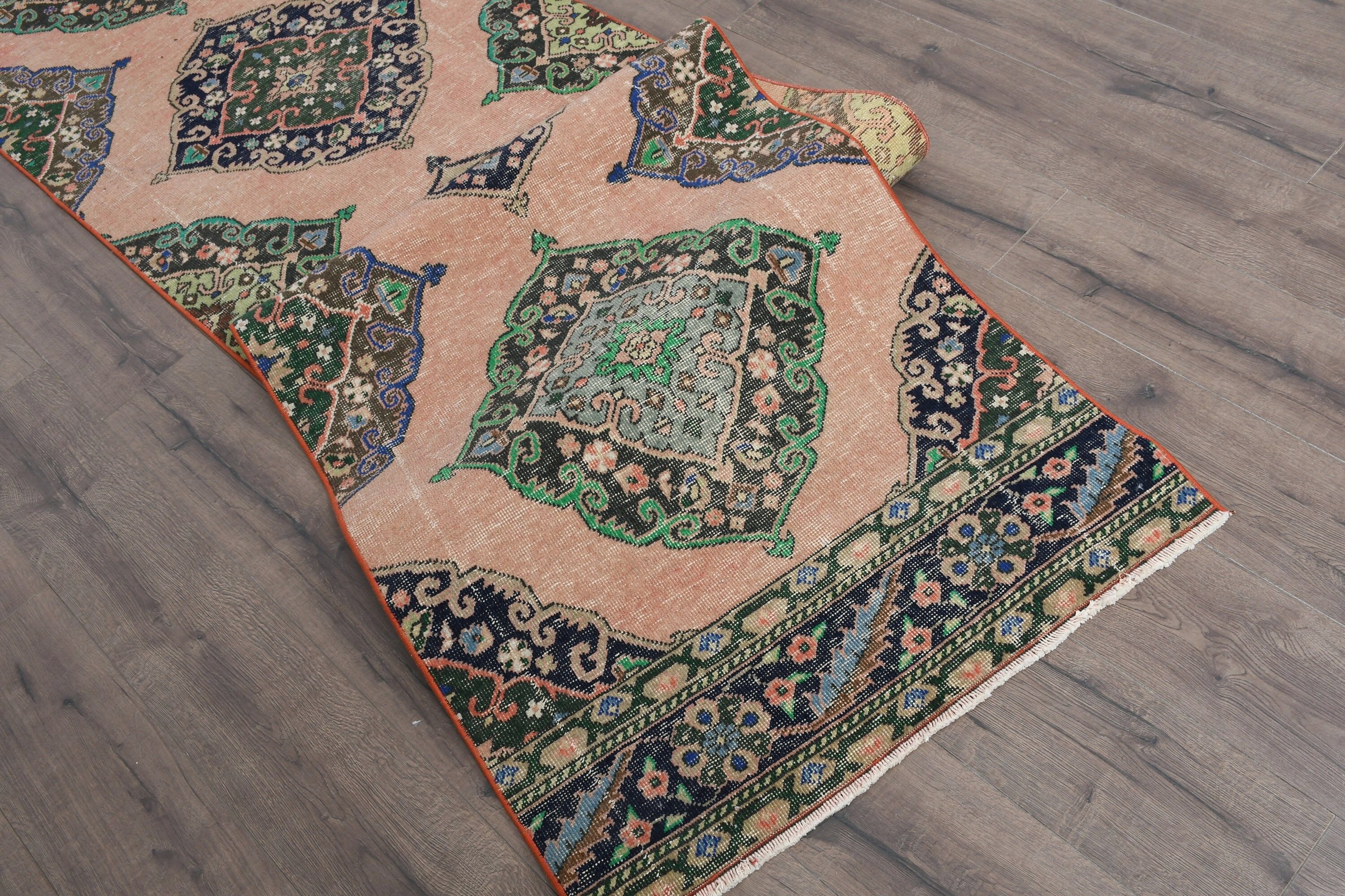 2.8x13.2 ft Runner Halıları, Vintage Halı, Koridor Halısı, Harika Halılar, Pembe Mutfak Halısı, Türk Halıları, Merdiven Halıları, Koşucu Halıları, Mutfak Halıları