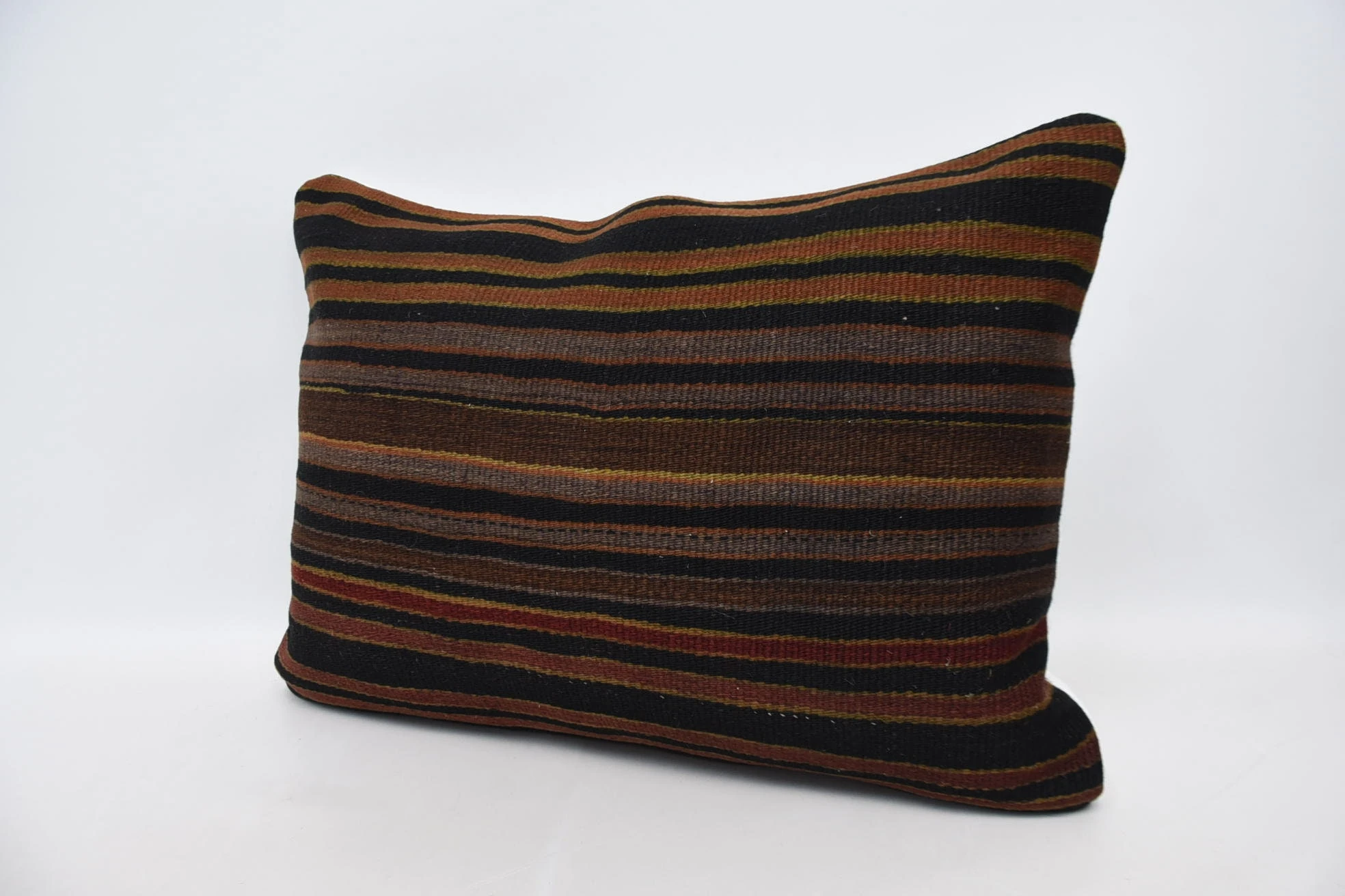 Aztec Pillow, Kilim Pillow Cover, Throw Kilim Pillow, Shabby Chic Pillow Sham, 20"x28" Brown Pillow Sham, Boho Pillow, Nomadic Cushion