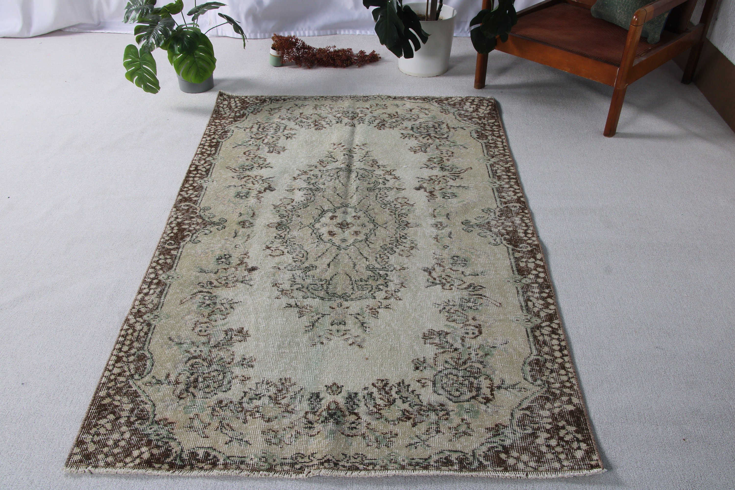 Yatak Odası Halıları, Dekoratif Halı, Giriş Halıları, 3,8x6,3 ft Vurgulu Halılar, Yün Halılar, Çocuk Halısı, Kahverengi Oryantal Halı, Vintage Halılar, Türk Halısı