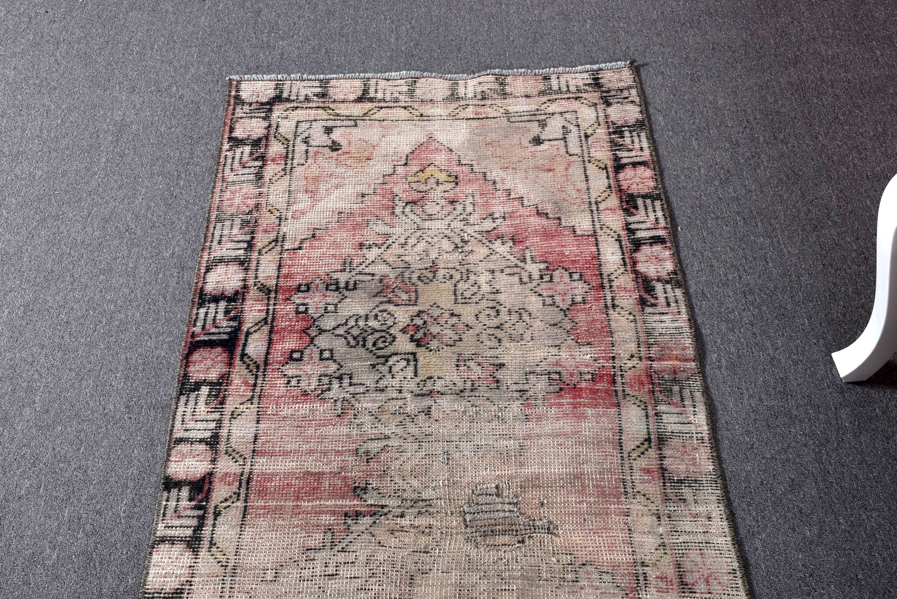 Oushak Rugs, Hallway Rugs, Beige Oushak Rug, Vintage Rugs, Stair Rug, 2.6x8.8 ft Runner Rugs, Turkish Rugs, Home Decor Rugs, Modern Rugs