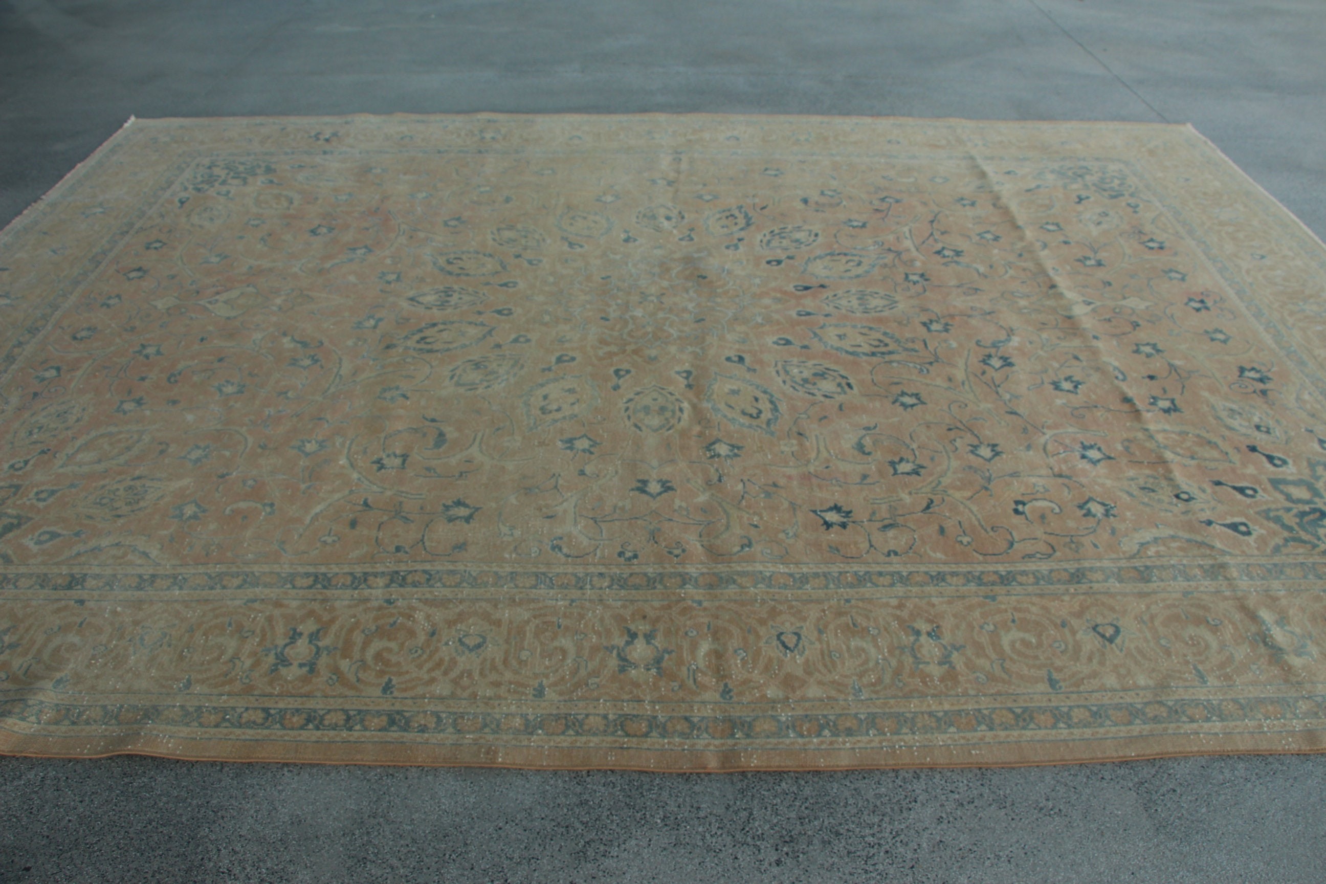 Organic Rugs, Handwoven Rug, Dining Room Rugs, Beige  9.5x13.3 ft Oversize Rugs, Turkish Rug, Vintage Rugs, Oriental Rug