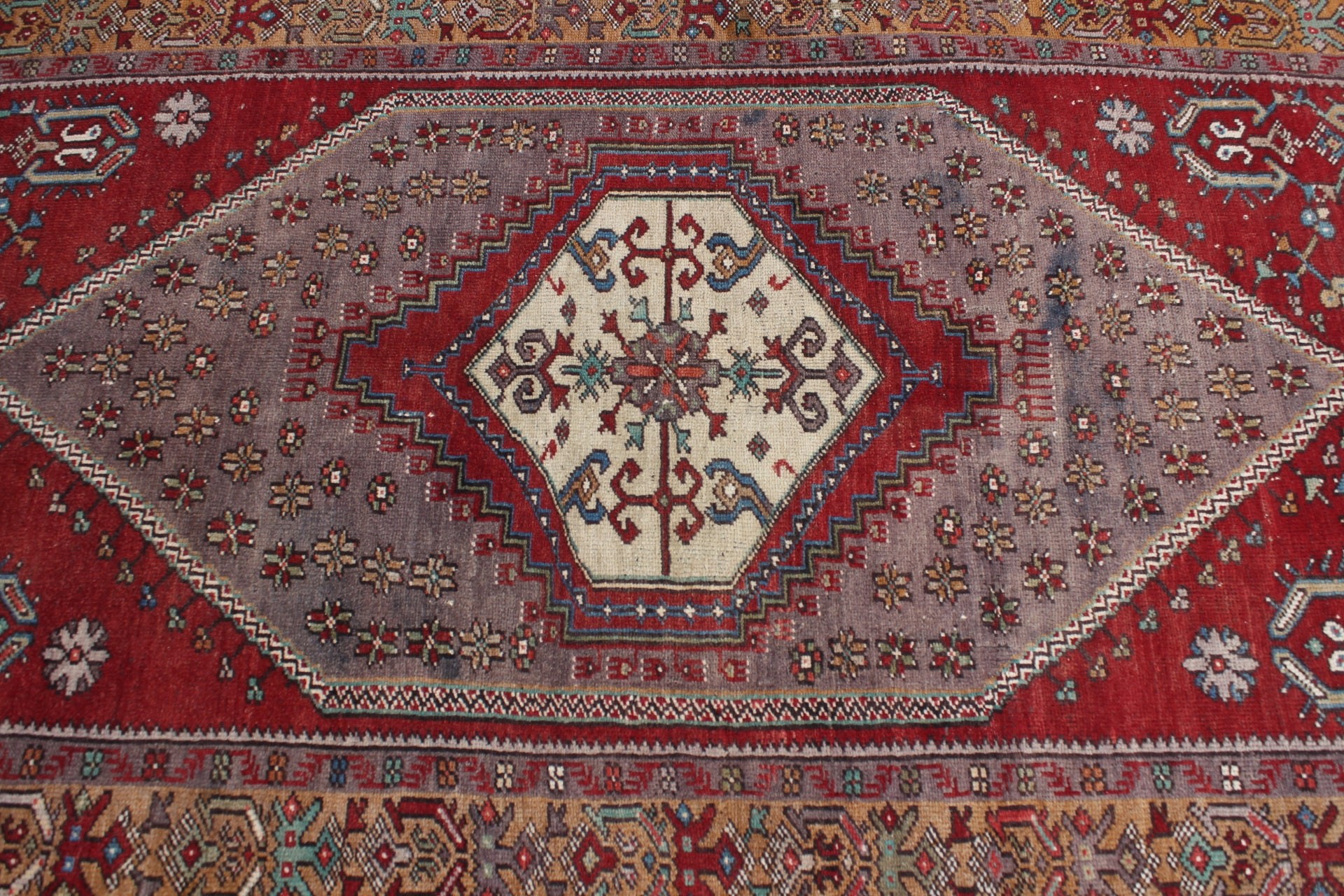 Living Room Rugs, Indoor Rugs, Anatolian Rugs, Vintage Rug, Bohemian Rug, 3.8x7.9 ft Area Rug, Red Oriental Rug, Oriental Rug, Turkish Rugs