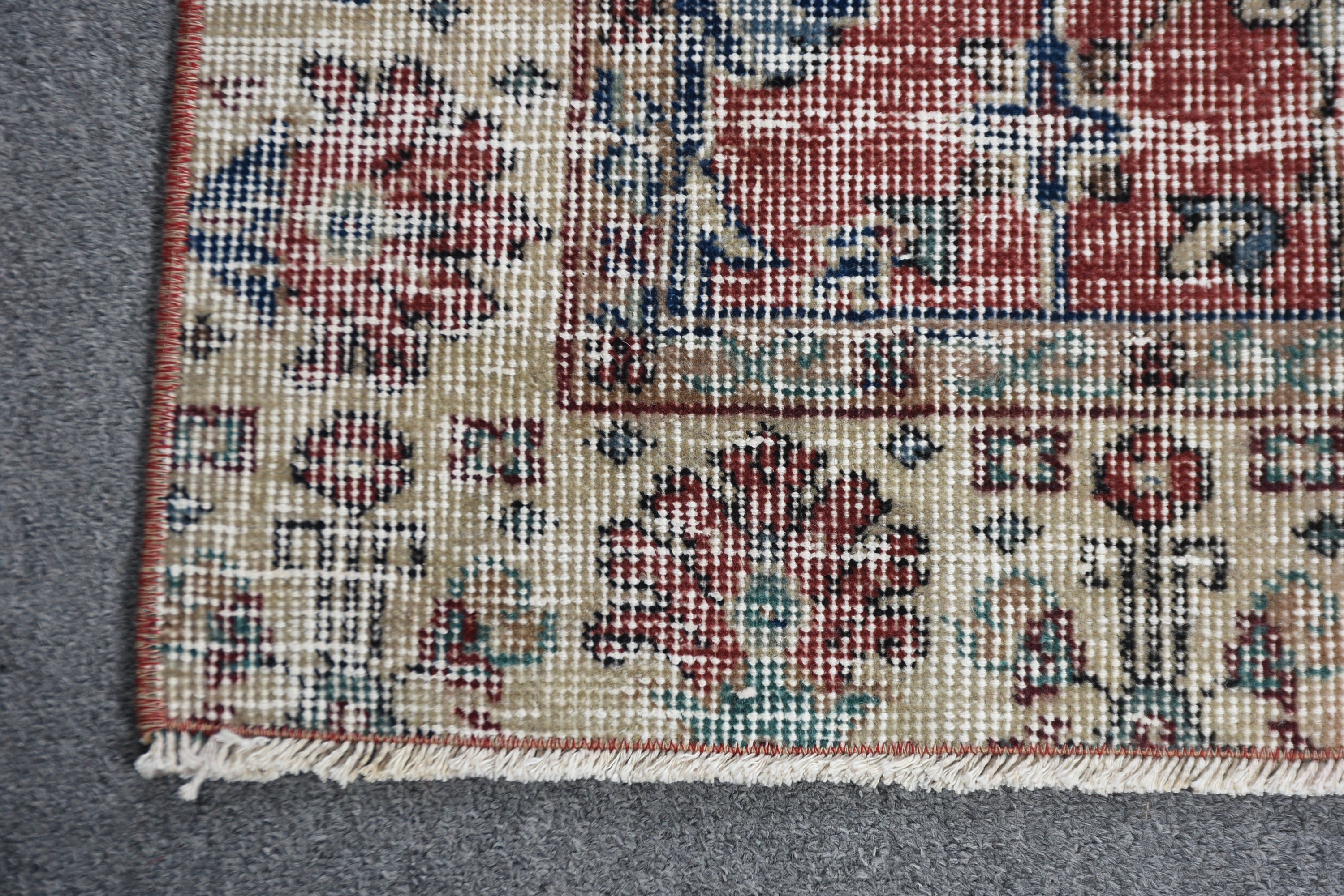 Neutral Rugs, Red Oriental Rugs, Nursery Rug, Vintage Rugs, Bedroom Rug, Turkish Rug, 3.4x6.3 ft Accent Rugs, Ethnic Rug, Kitchen Rug