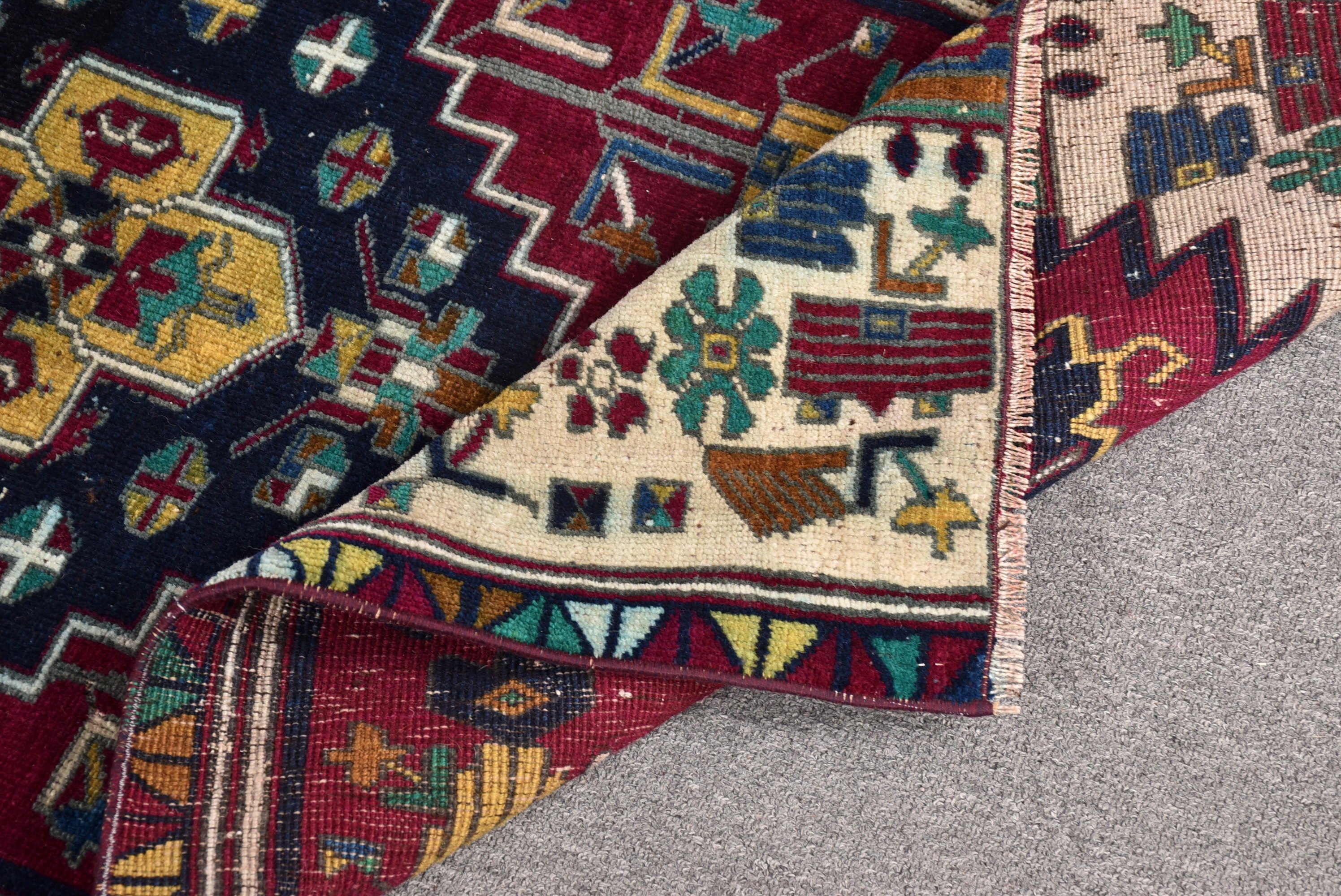 Fas Halısı, Oryantal Halı, Küçük Vintage Halı, 2,3x4,8 ft Küçük Halılar, Boho Halısı, Türk Halısı, Vintage Halı, Mor El Dokuma Halılar, Giriş Halısı