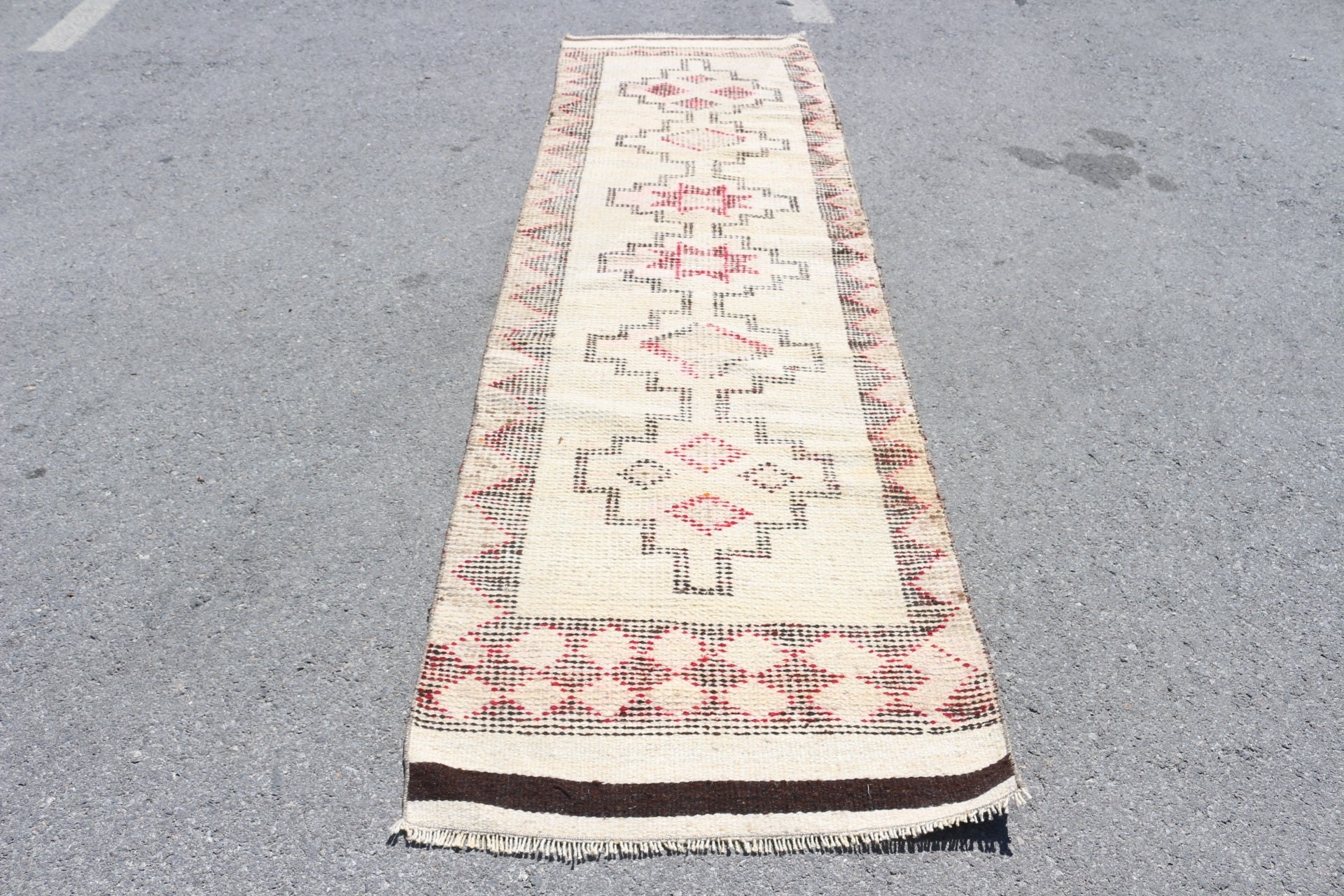 Hallway Rugs, Corridor Rugs, Aesthetic Rug, 2.8x10 ft Runner Rugs, Turkish Rugs, Vintage Rug, Bedroom Rug, Moroccan Rugs, Beige Antique Rug