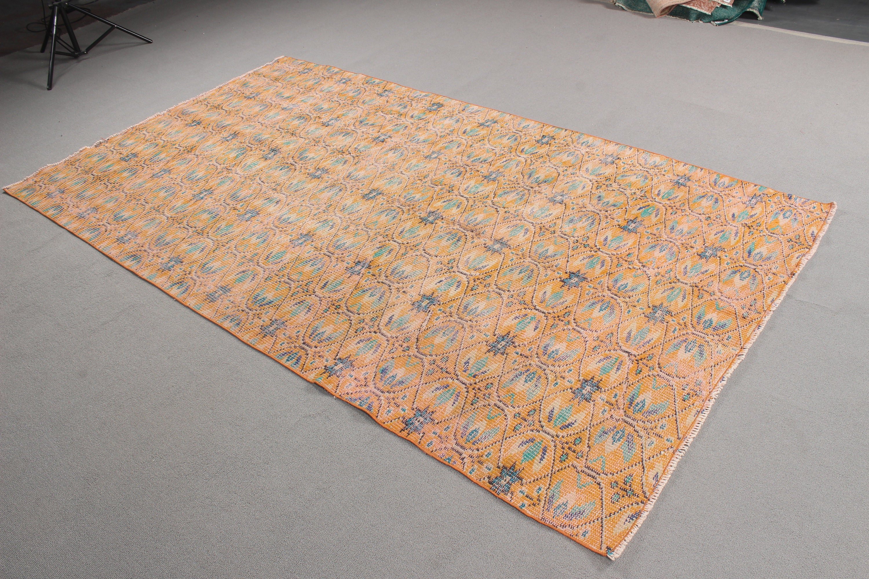 4.8x8.5 ft Large Rugs, Turkish Rugs, Cool Rugs, Bedroom Rug, Flatweave Rugs, Floor Rug, Orange Neutral Rugs, Vintage Rug, Large Vintage Rug