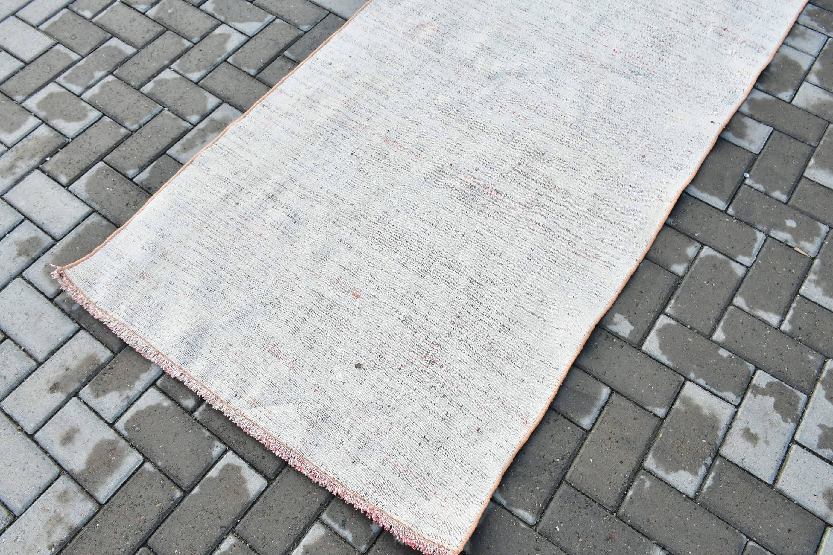 Çocuk Halıları, 3.1x7 ft Aksan Halıları, Kilim, Yer Halısı, Giriş Halısı, Vintage Halılar, Mutfak Halısı, Oushak Halısı, Türk Halısı, Bej Antika Halı