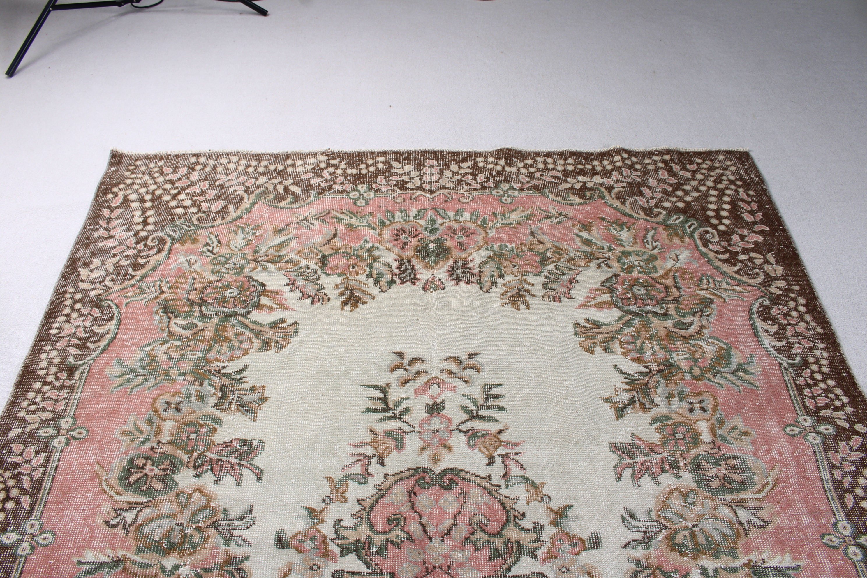 Modern Halılar, Pembe Modern Halılar, Türk Halıları, Geleneksel Halılar, Boho Halı, 5.8x9.7 ft Büyük Halı, Vintage Halılar, Yatak Odası Halısı, Oturma Odası Halısı