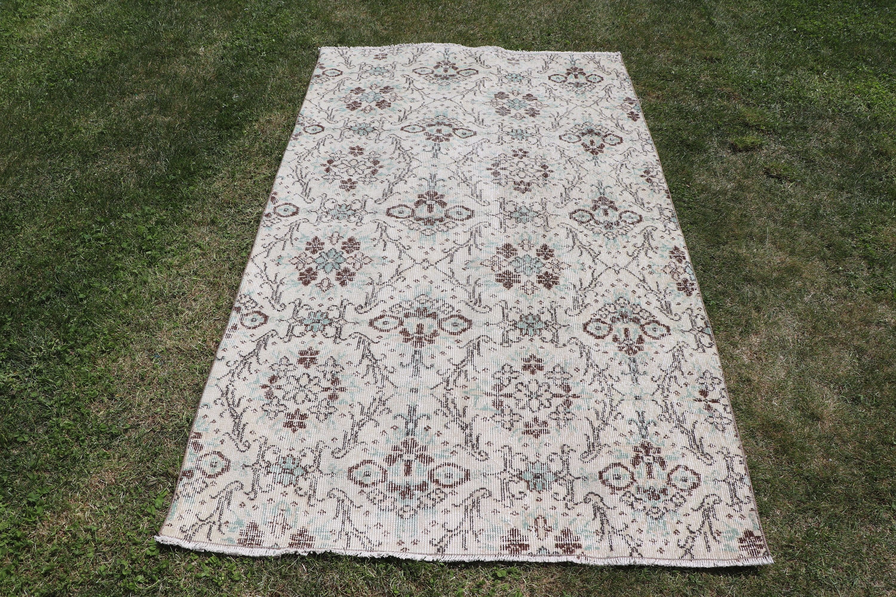 Lüks Halı, Aztek Halısı, Bej Anadolu Halısı, Çocuk Halıları, Vintage Halı, Anadolu Halısı, 3,7x6,4 ft Aksan Halısı, Türk Halıları, Mutfak Halısı