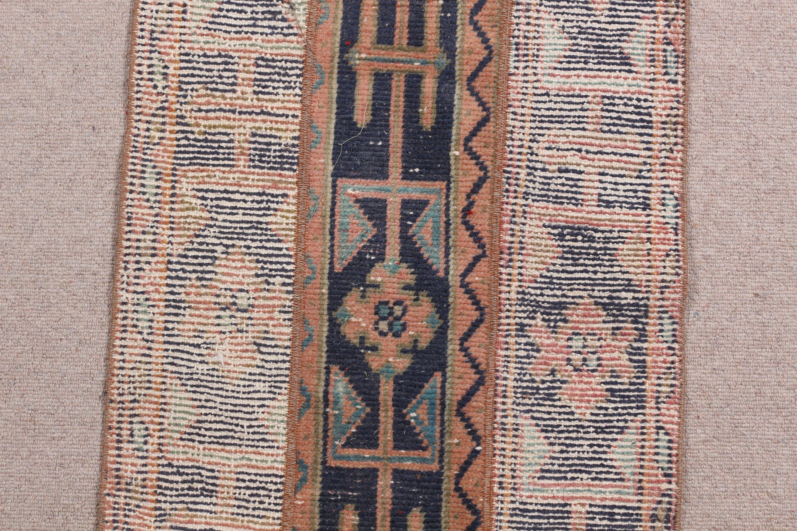 Yatak Odası Halısı, Mutfak Halıları, Giriş Halıları, Türk Halısı, 2x3,8 ft Küçük Halı, Vintage Halı, Bej Yün Halılar, Oryantal Halı