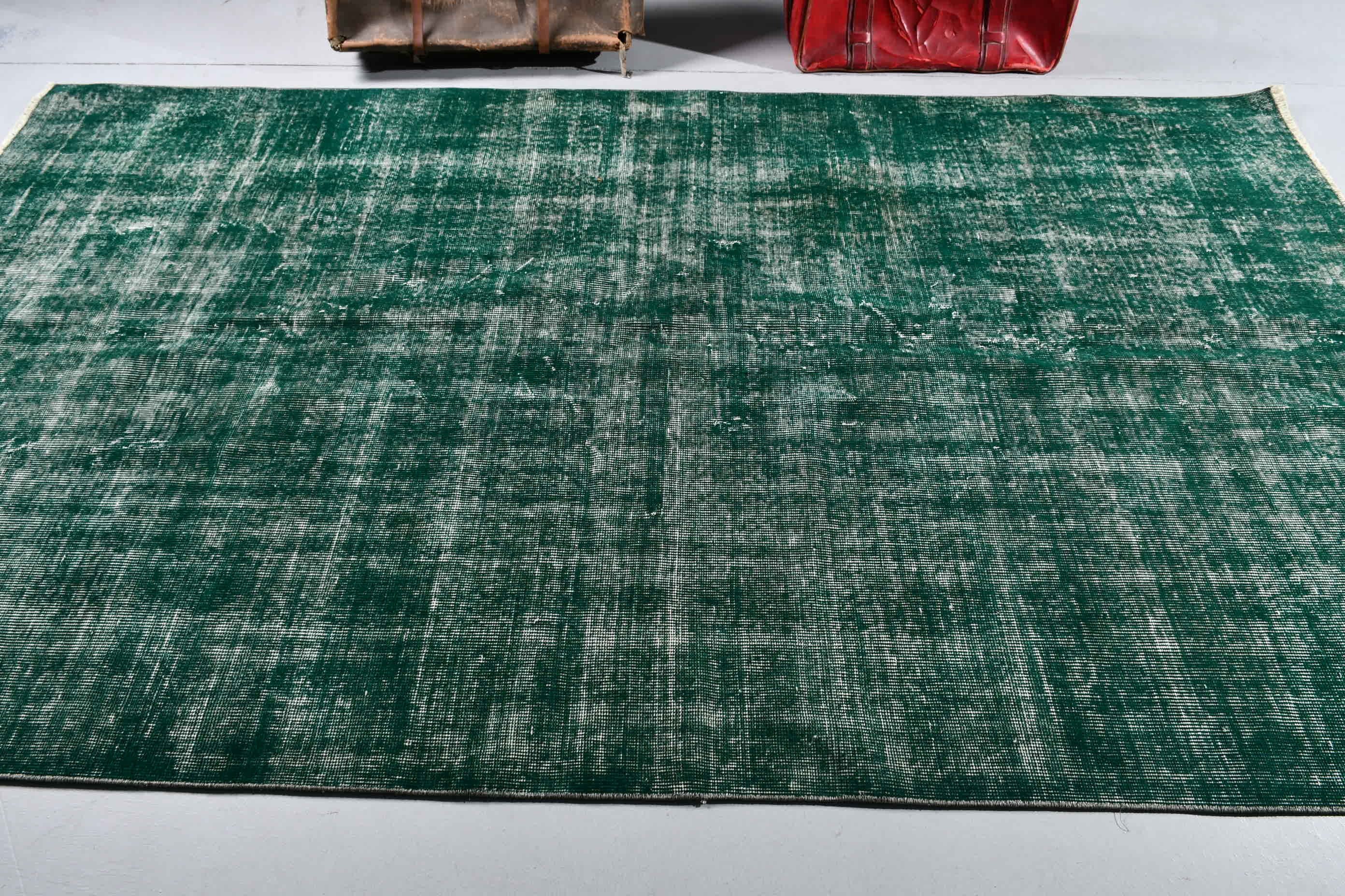 Bedroom Rug, Vintage Rug, Salon Rugs, Moroccan Rug, Old Rugs, Green Kitchen Rugs, Rugs for Dining Room, 5.6x9.4 ft Large Rugs, Turkish Rugs
