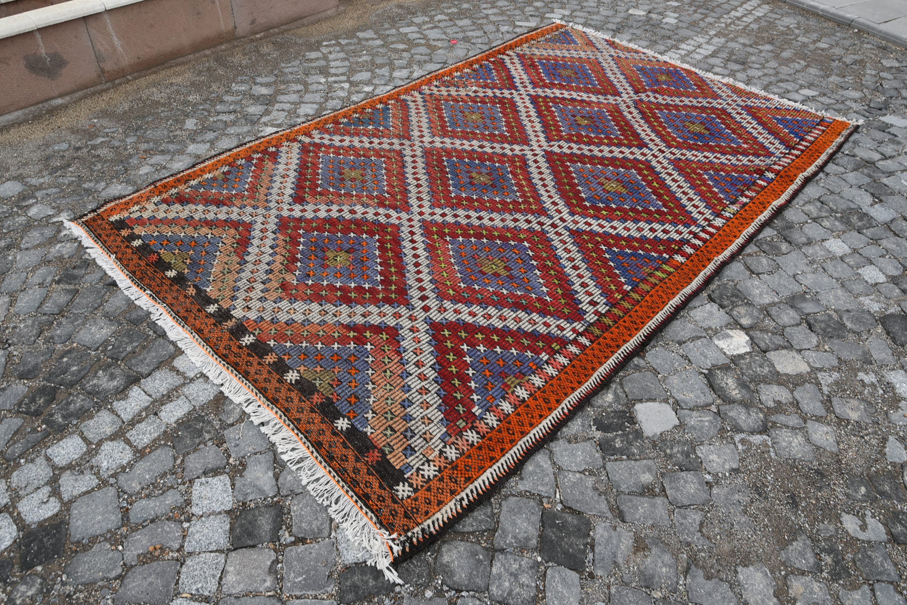 Vintage Halı, Kilim, Yün Halı, Yatak Odası Halıları, Fas Halısı, 5.8x9.5 ft Büyük Halılar, Türk Halısı, Yatak Odası Halıları, Aztek Halıları, Salon Halısı