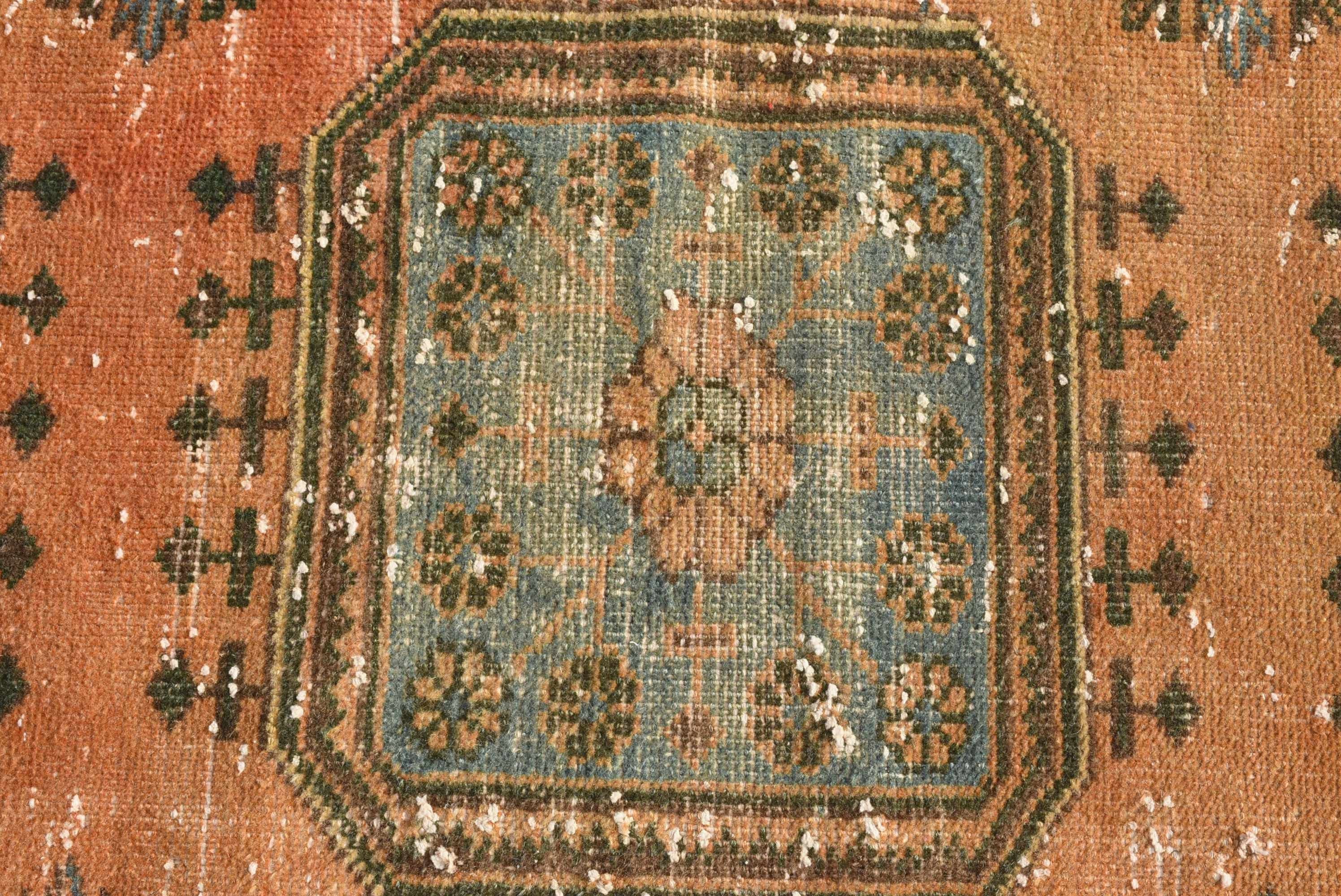 Red Moroccan Rugs, Corridor Rug, Turkish Rug, 4.4x11.2 ft Runner Rug, Hallway Rug, Vintage Rug, Antique Rugs, Kitchen Rug, Nomadic Rug