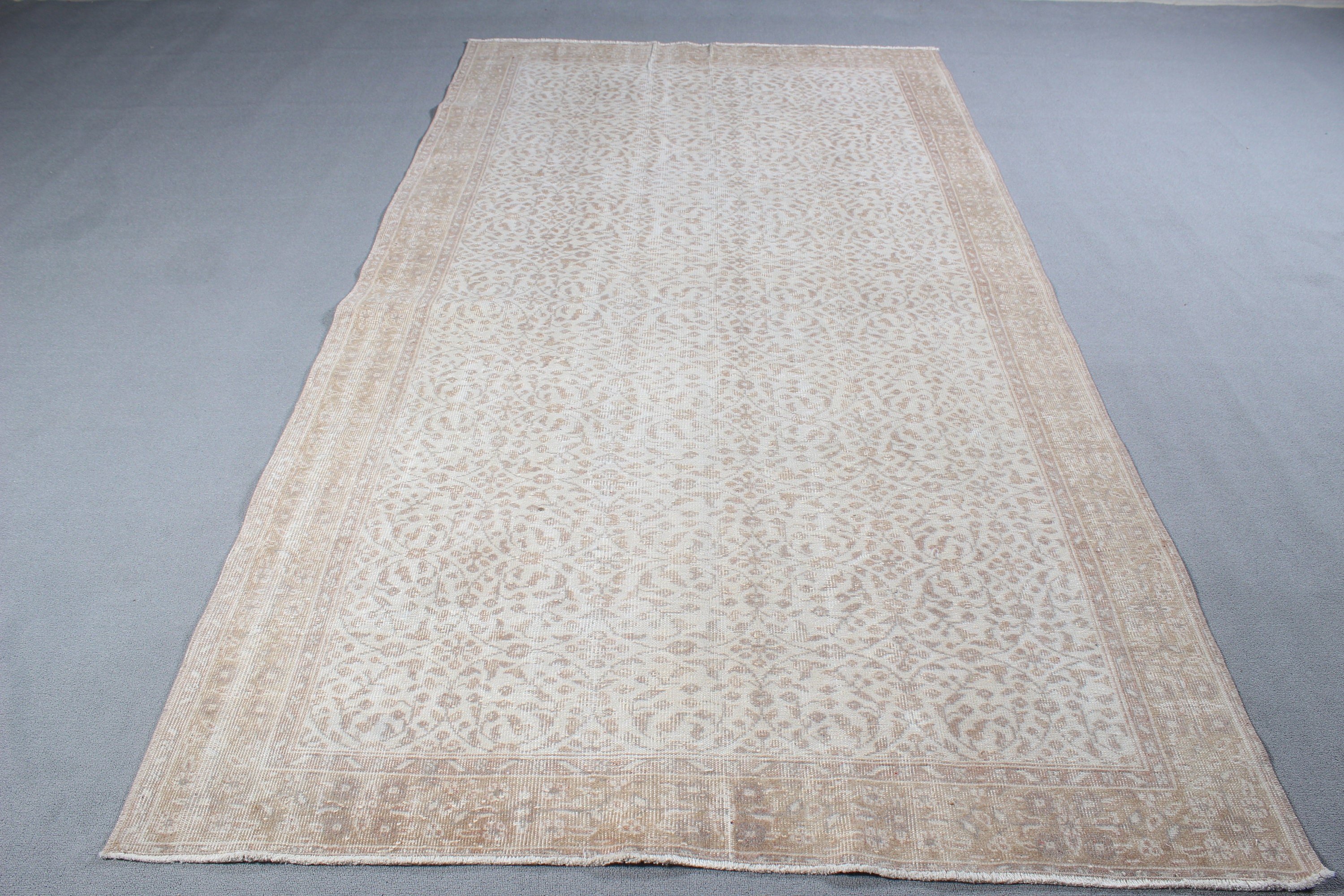 Bronze Modern Rug, Decorative Rug, Boho Rugs, Turkish Rug, 5.3x9.7 ft Large Rug, Salon Rug, Vintage Rug, Large Oushak Rug, Kitchen Rugs