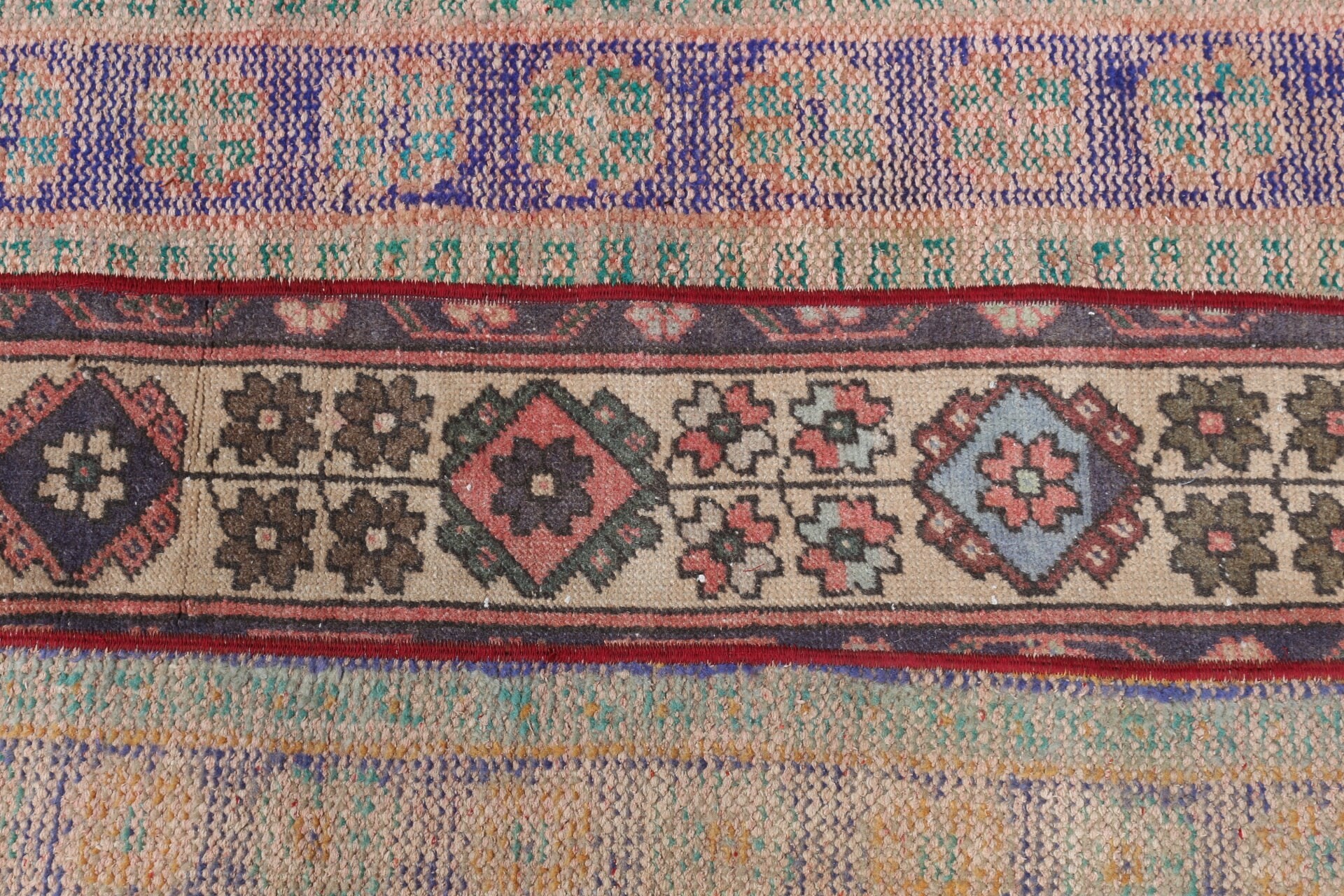 Nomadic Rug, 2x2.8 ft Small Rugs, Blue Anatolian Rugs, Vintage Rug, Door Mat Rug, Wall Hanging Rug, Oriental Rug, Turkish Rugs, Kitchen Rug
