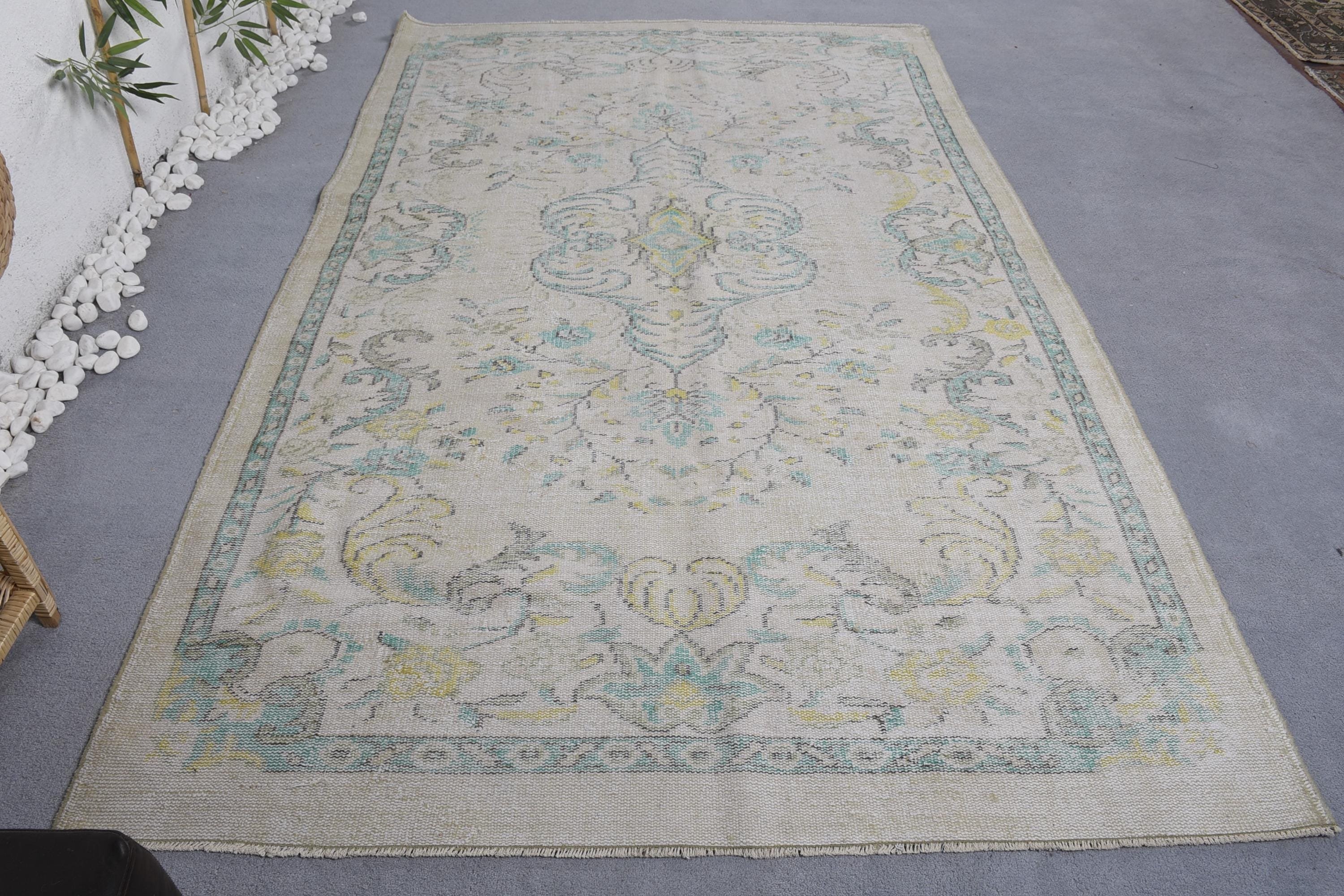 Vintage Rugs, Bedroom Rugs, Vintage Decor Rug, Beige Home Decor Rugs, Turkish Rugs, 5.5x9.1 ft Large Rug, Boho Rugs, Salon Rug, Modern Rugs