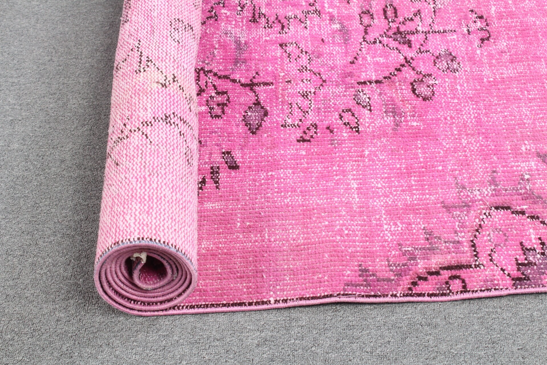 Anatolian Rug, Turkish Rug, Kitchen Rug, Floor Rug, Turkey Rugs, Bedroom Rug, Art Rug, Pink  4.1x8.4 ft Area Rugs, Vintage Rug